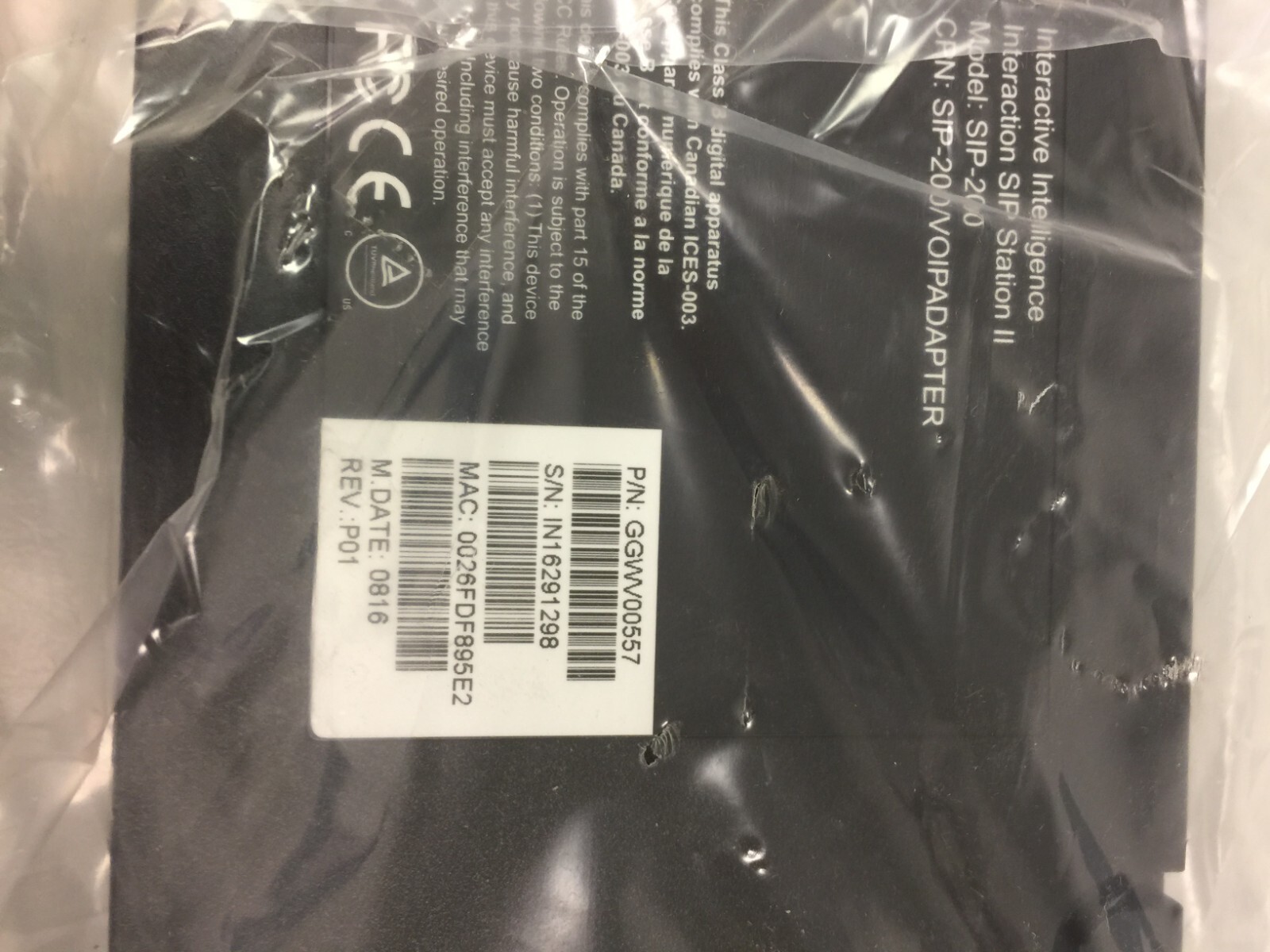 Interactive Intelligence GGWV00557 SIP-200