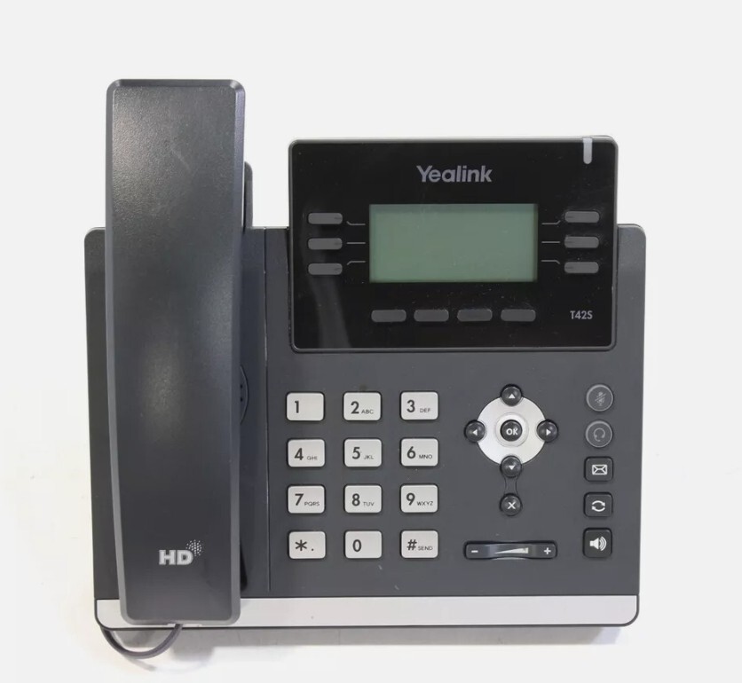 Yealink SIP-T42S Corded IP Phone Black