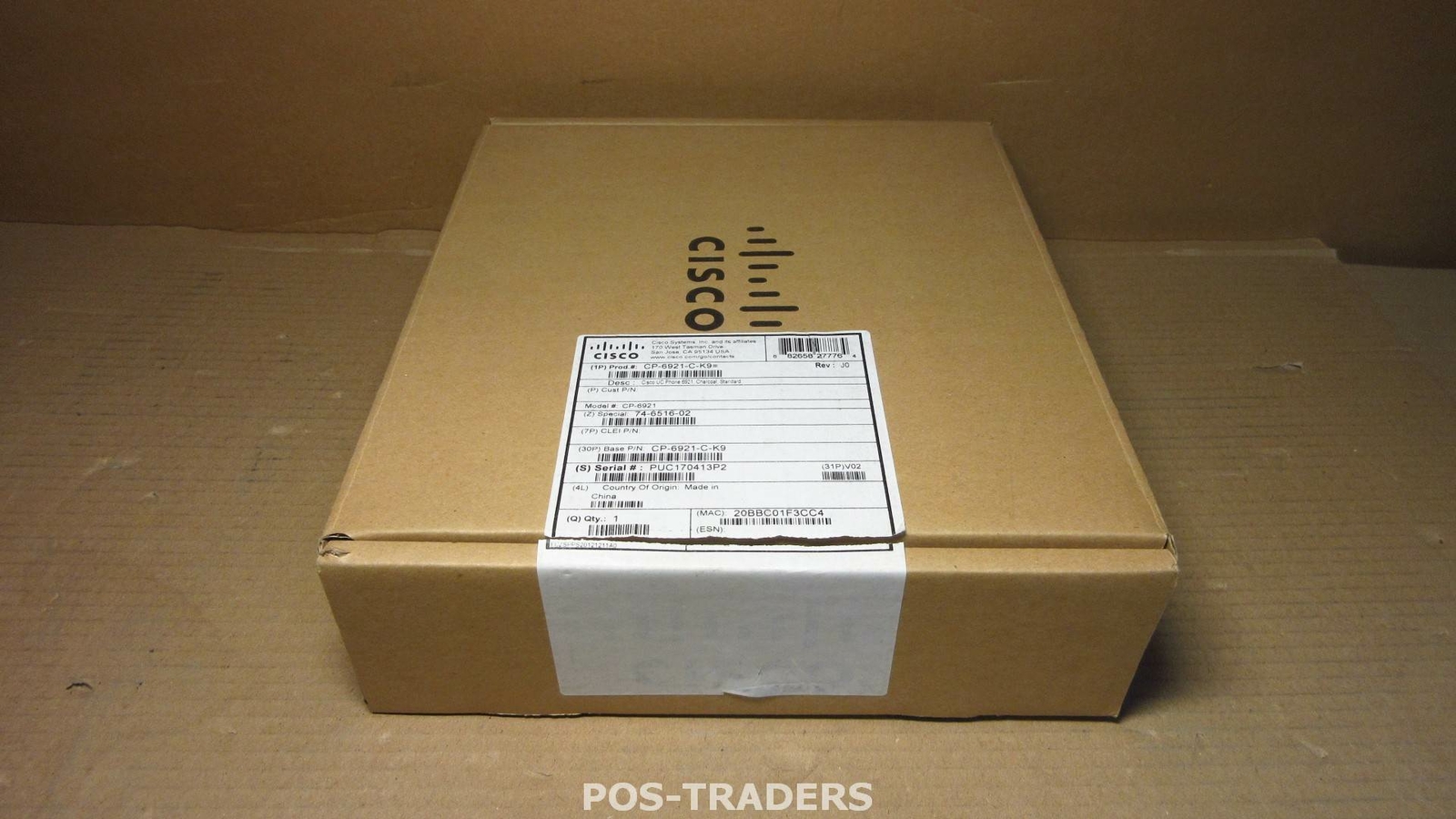 Cisco CP 6921 2-Line Office VoIP Phone Mono Display Telephone 74-6516-02 NEW NEW