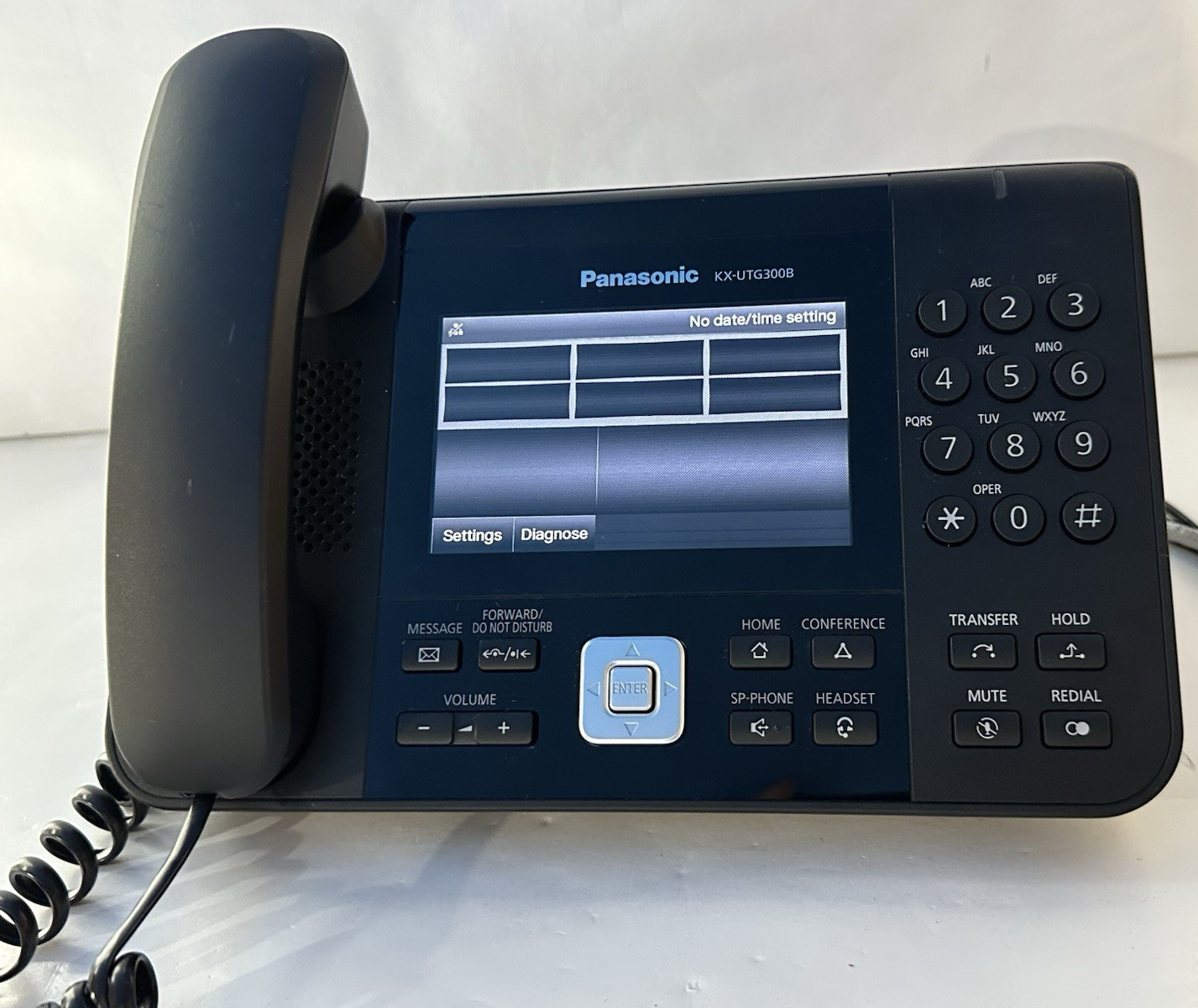 Panasonic KX-UTG300B Touchscreen Color Display SIP Telephone with Power Supply