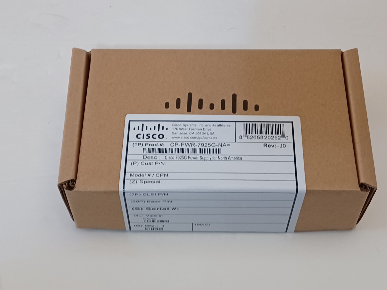 Cisco CP-PWR-7925G-NA AC Power Supply Adapter 7925G For IP Phone 74-8588-01 NEW