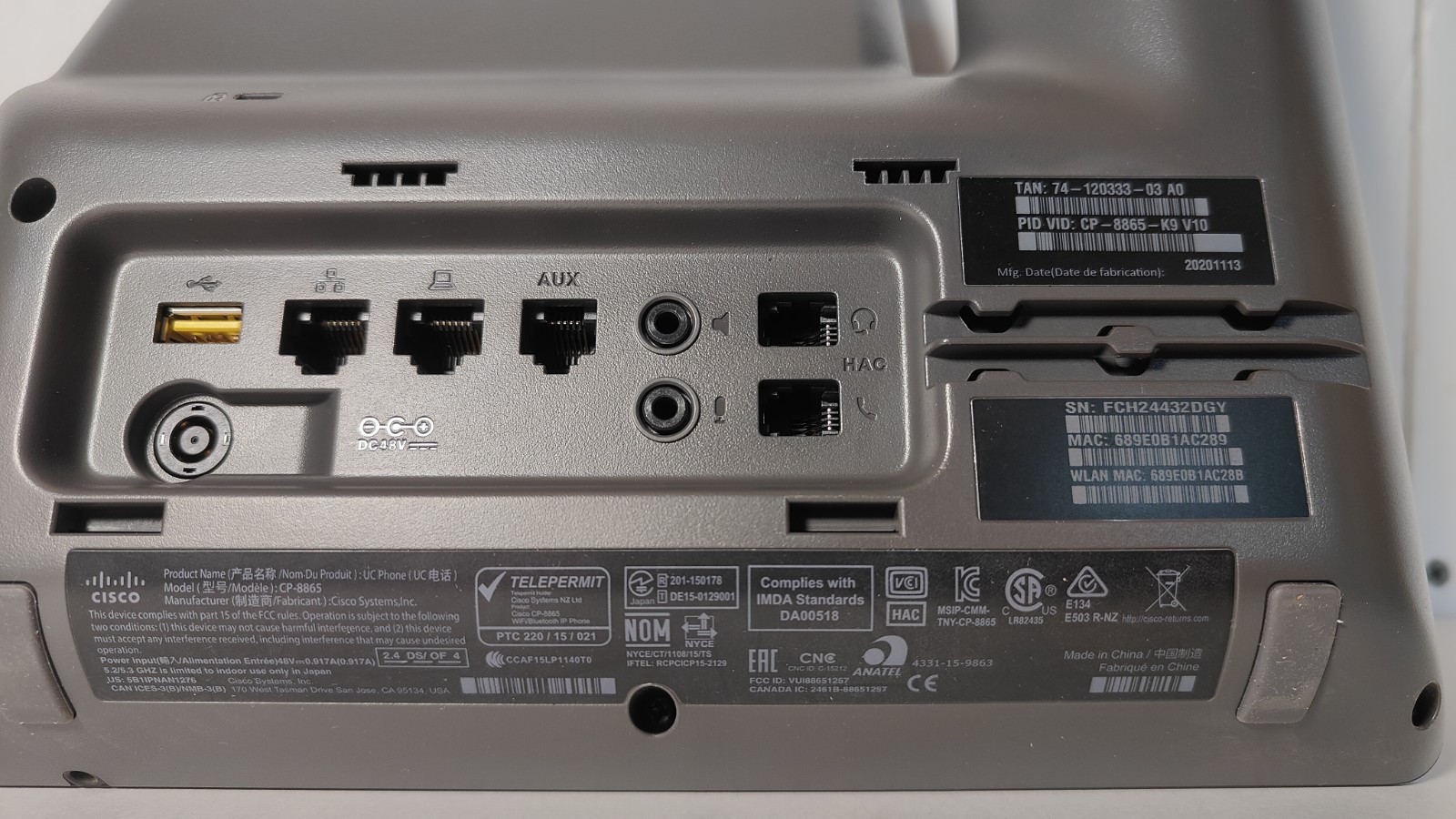 Cisco IP Phone CP-8865 – Enterprise, VoIP – New, Open Box