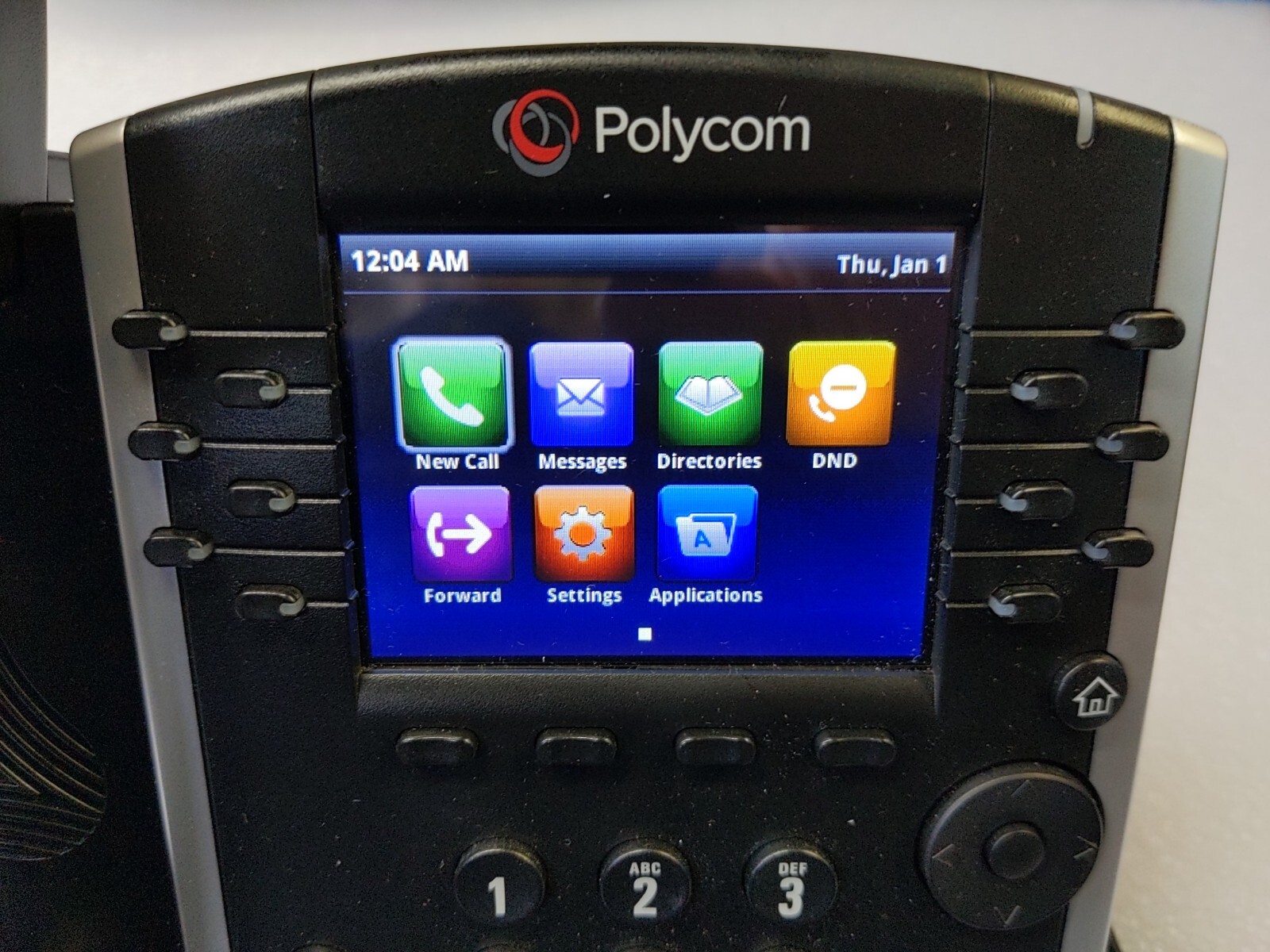 Polycom VVX 410 12-Line VOIP Desktop Phone POE Skype 2200-46162-025 Open Box