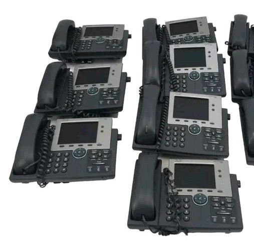 Lot Of 7 Cisco VOIP Phone Business IP Phone Model CP-7945