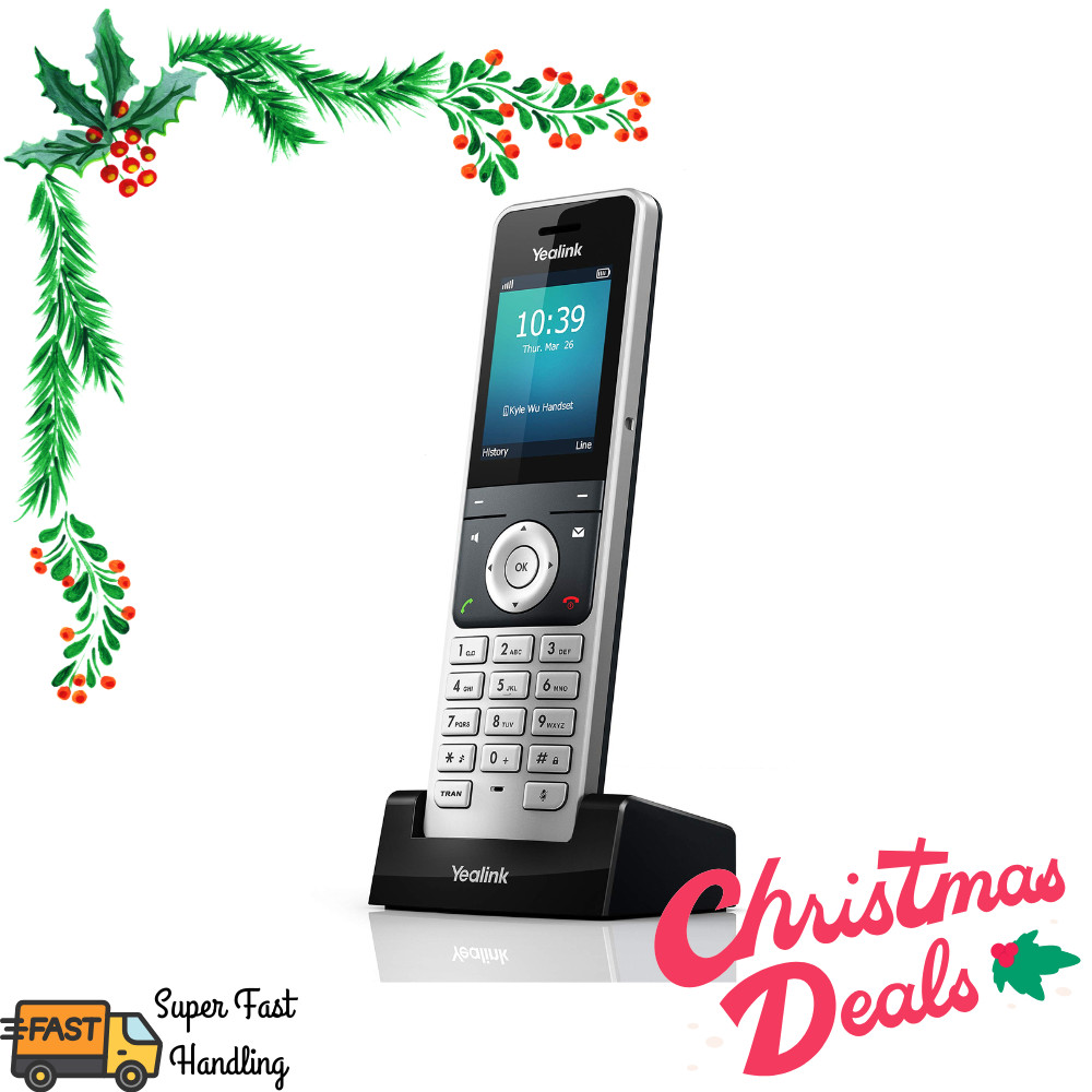 Yealink W56H IP DECT Wireless Cordless Phone Handset+Cradle Use with W60P W70B