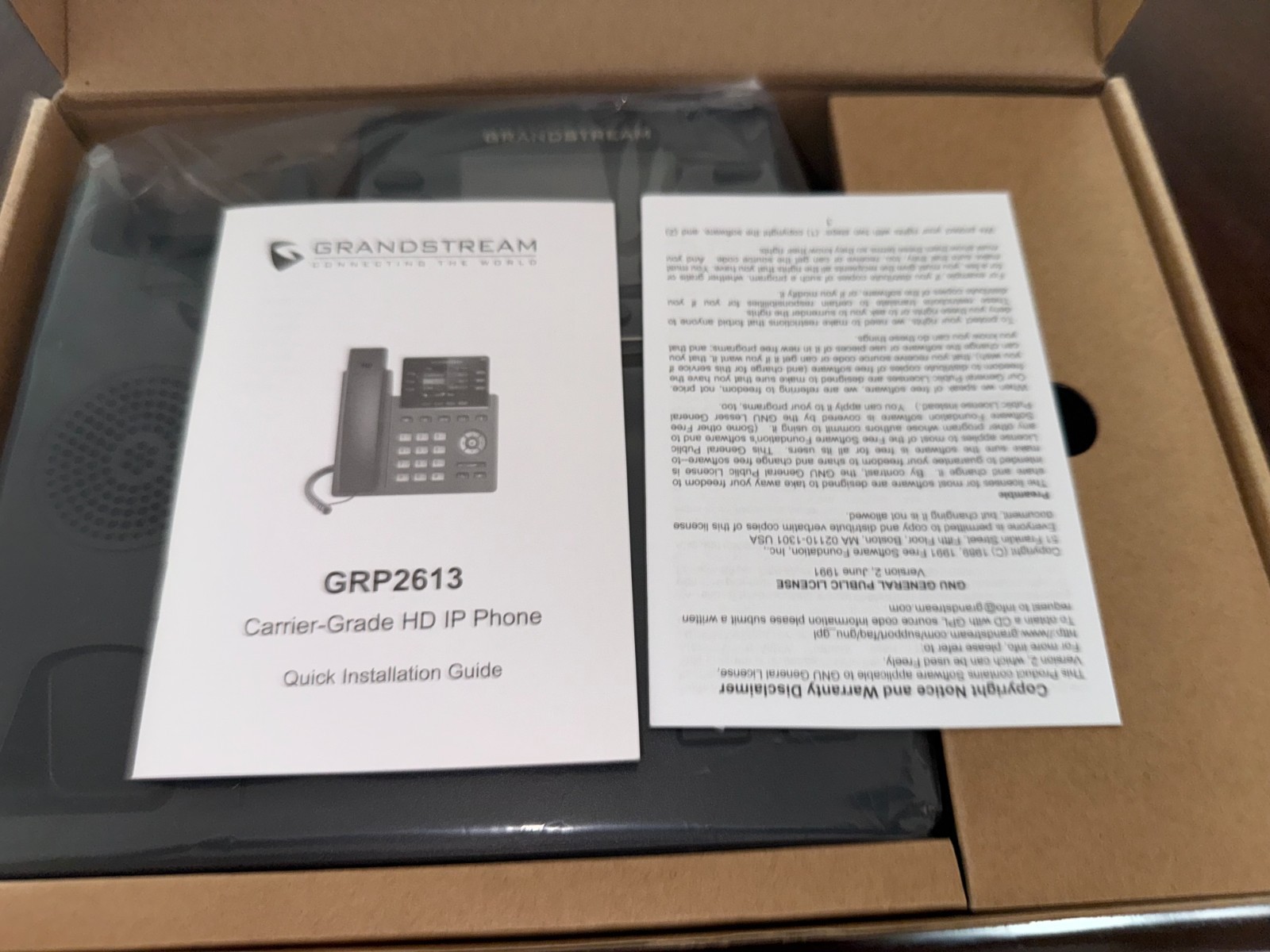 Grandstream GRP2613 3 SIP Carrier-Grade IP Phone PoE Gigabit Color Screen