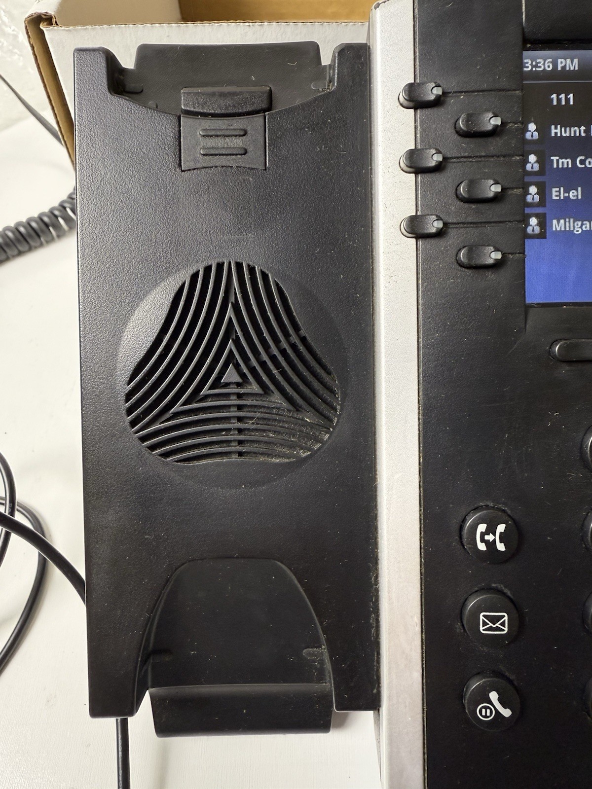 Polycom VVX 400 VoIP Phone w/ Handset PSU & Ethernet Cable