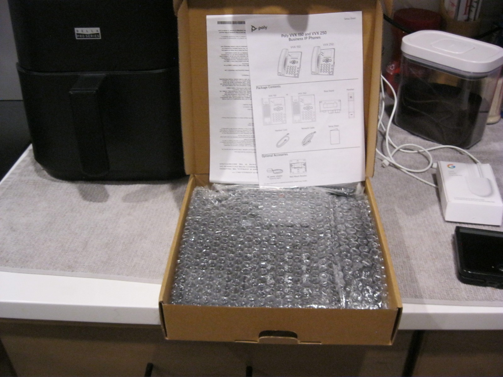 Polycom VVX 250 4-Line Gigabit IP VoIP Desk Phone PoE Office Business HD Voice