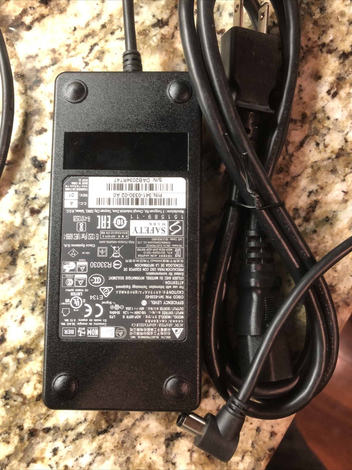 Cisco AC Power Adapter 8900 9900 IP Phone CP-PWR-CUBE-4 341-0330