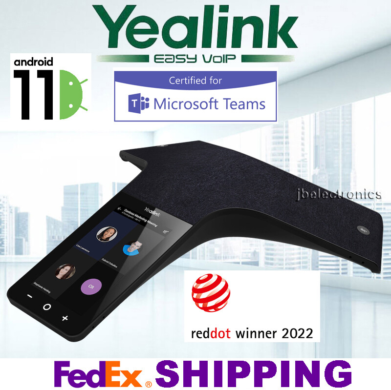 YEALINK CP965-TEAMS TOUCH SCREEN FULL DUPLEX HD AUDIO IP CONFERENCE PHONE 12 MIC