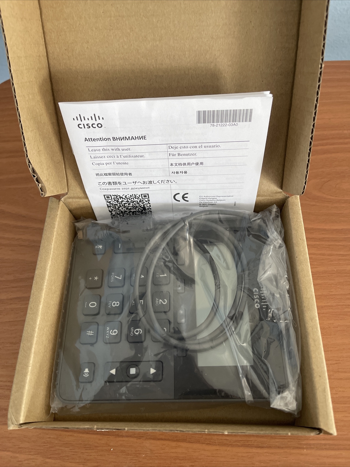 Cisco Unified IP Conference Phone CP-8831-DCU-S= Unified IP Conference Phone