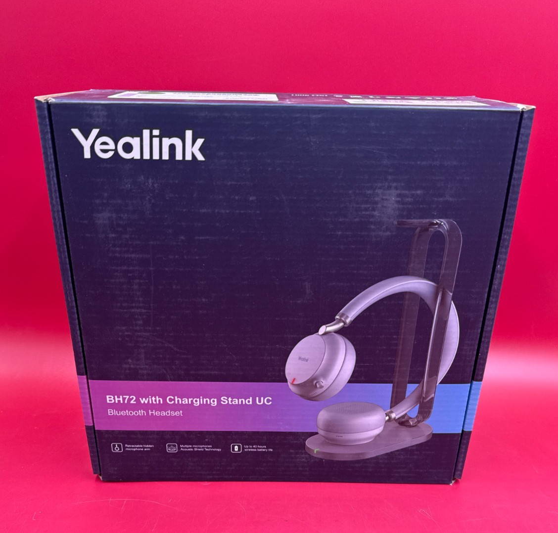 Yealink BH72 Bluetooth Headset with Charging Stand 1208615 ✅❤️️✅❤️️ BRAND NEW!