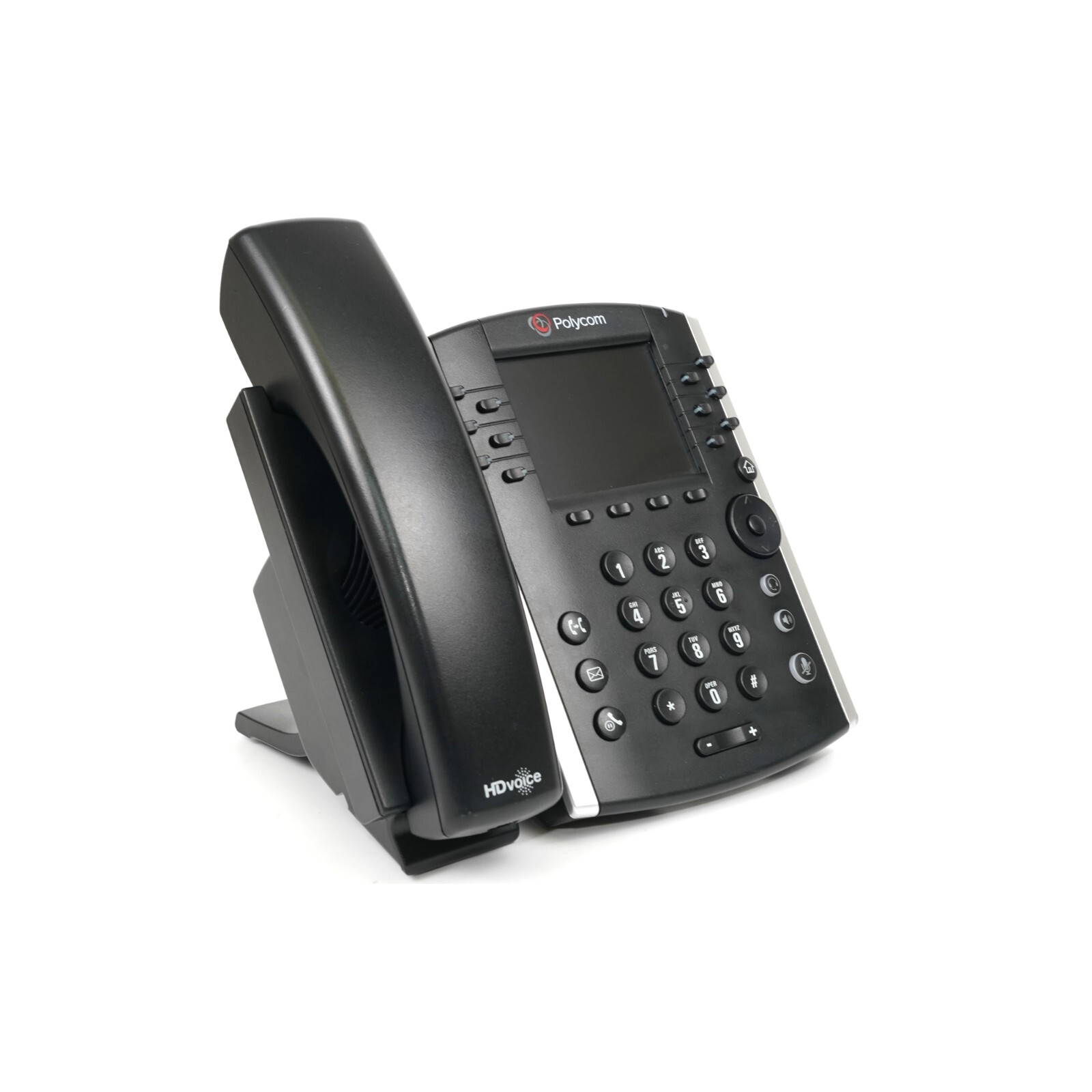 Polycom 2200-48450-019 VVX 411 Skype Business Media 12 Line Desktop VoIP Phone
