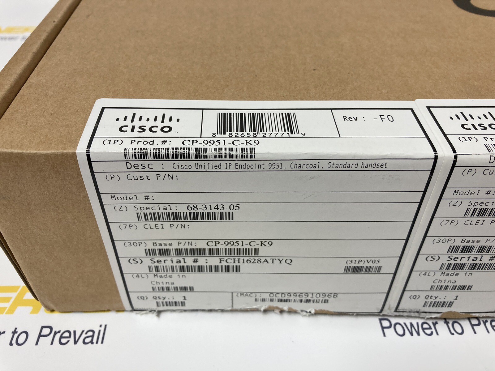 Cisco CP-9951-C-K9/ CP-CAM-C= Unified IP Endpoint 9951 Phone and IP Camera