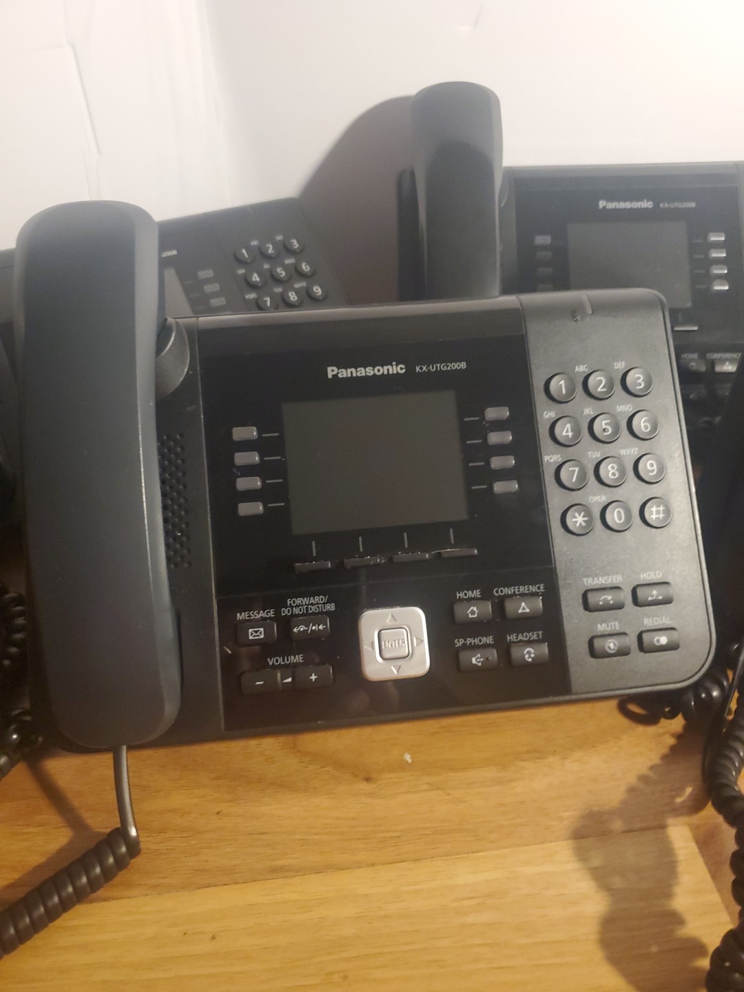 Panasonic KX-UTG200B SIP VOIP POE PHONES Lot Of 5 UNTESTED NO POWER CORDS