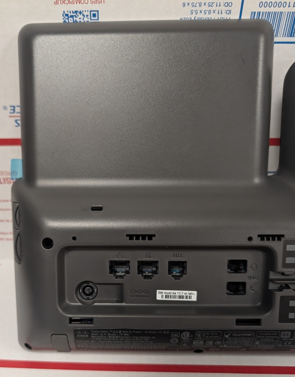 (OPEN BOX!) Cisco CP-8851-K9 IP Phone (MISSING HANDSET & CORD)