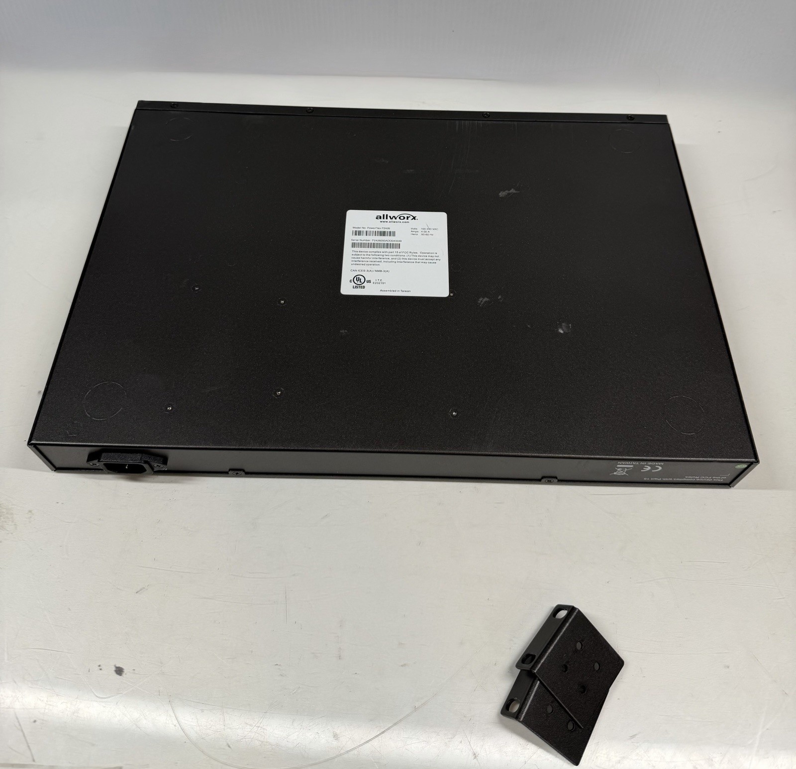 Allworx PowerFlex P2426 20-Port PoE Gigabit Switch Rack mounts