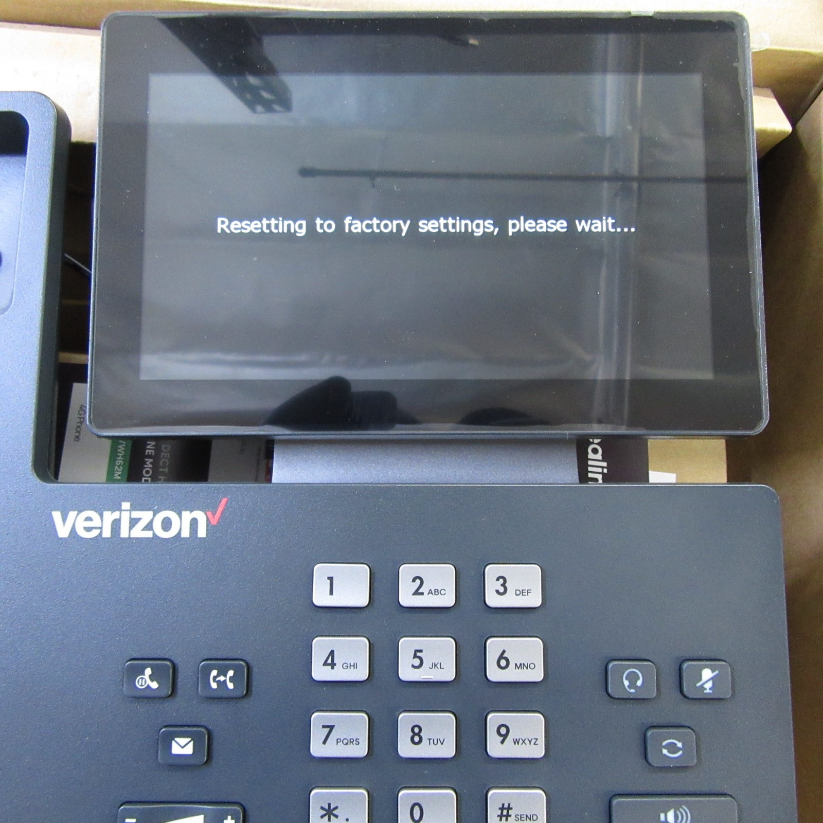 YeaLink SIP-T57W IP PoE Phone, Touch Screen, w/ Stand, Verizon Specific T12-C7