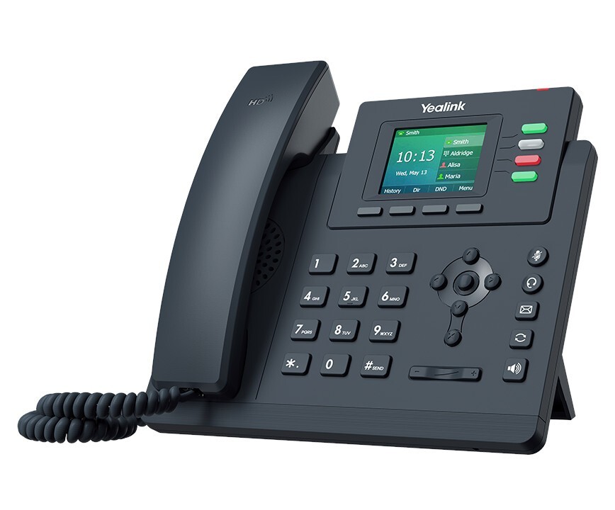 2 Yealink SIP-T33G Gigabit PoE Color LCD 4-Line Office Phone Entry Level T33G
