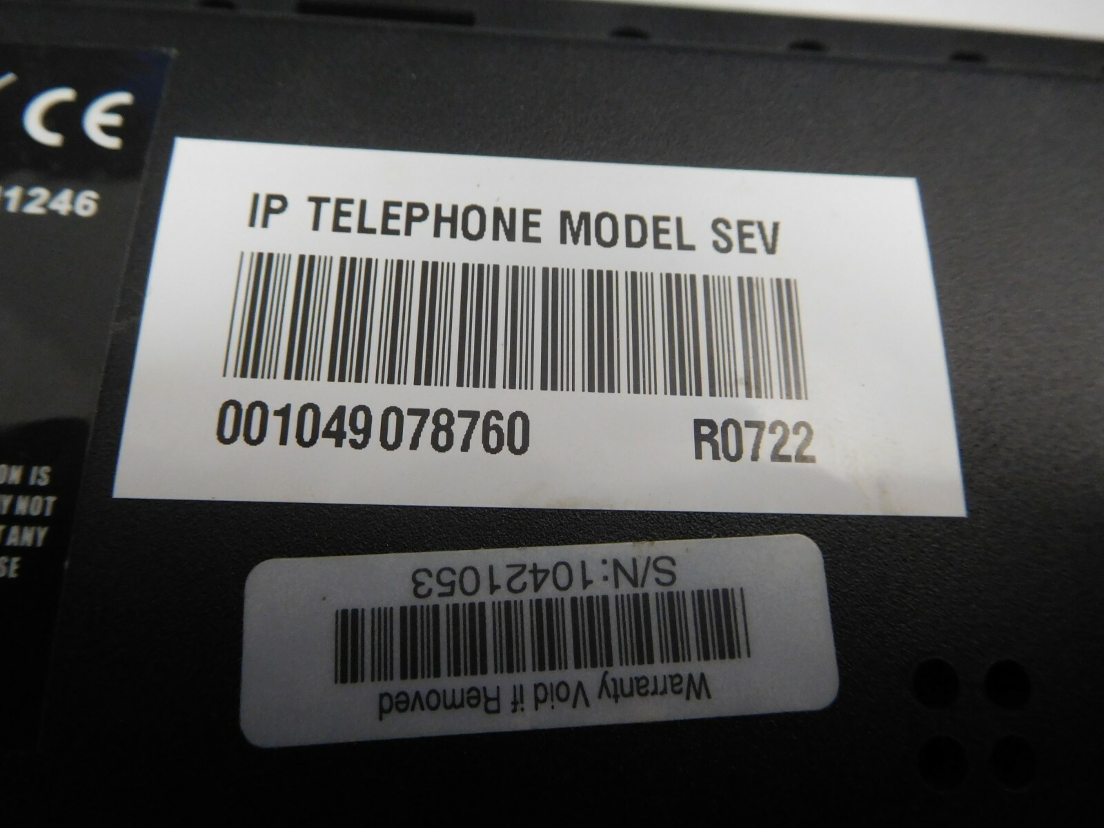 ShoreTel IP230 SEV IP VoiP Black Display Phone Base Handset Included