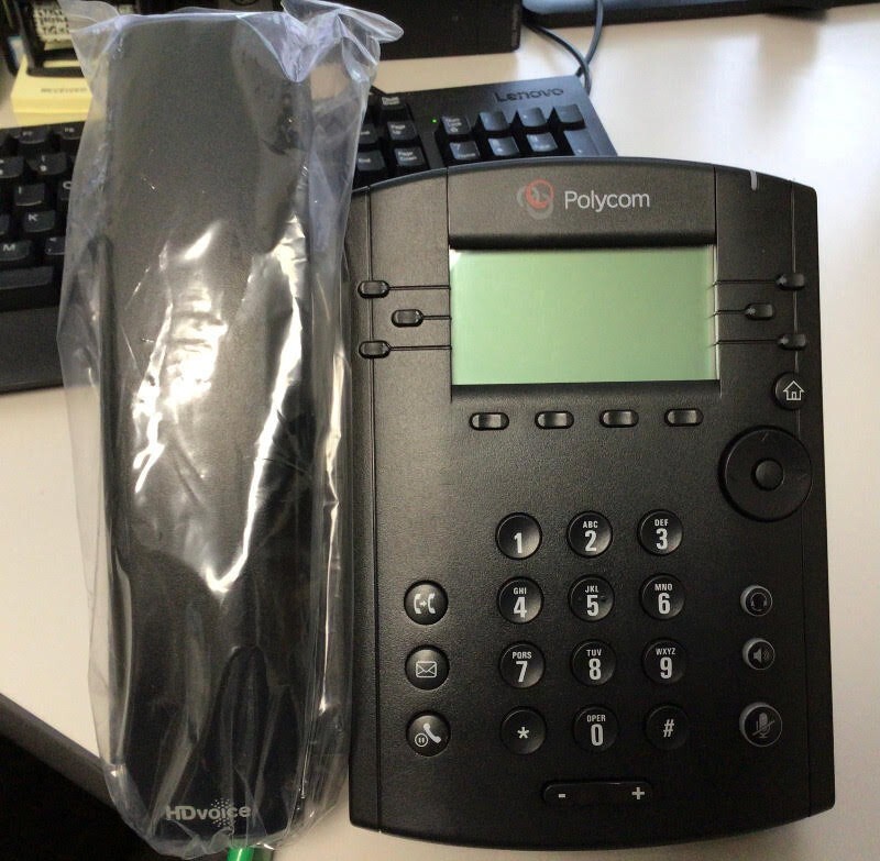 Lot of 25 Grade A Refurb Polycom VVX 311 WW 6-line Business Media Phone – Black 