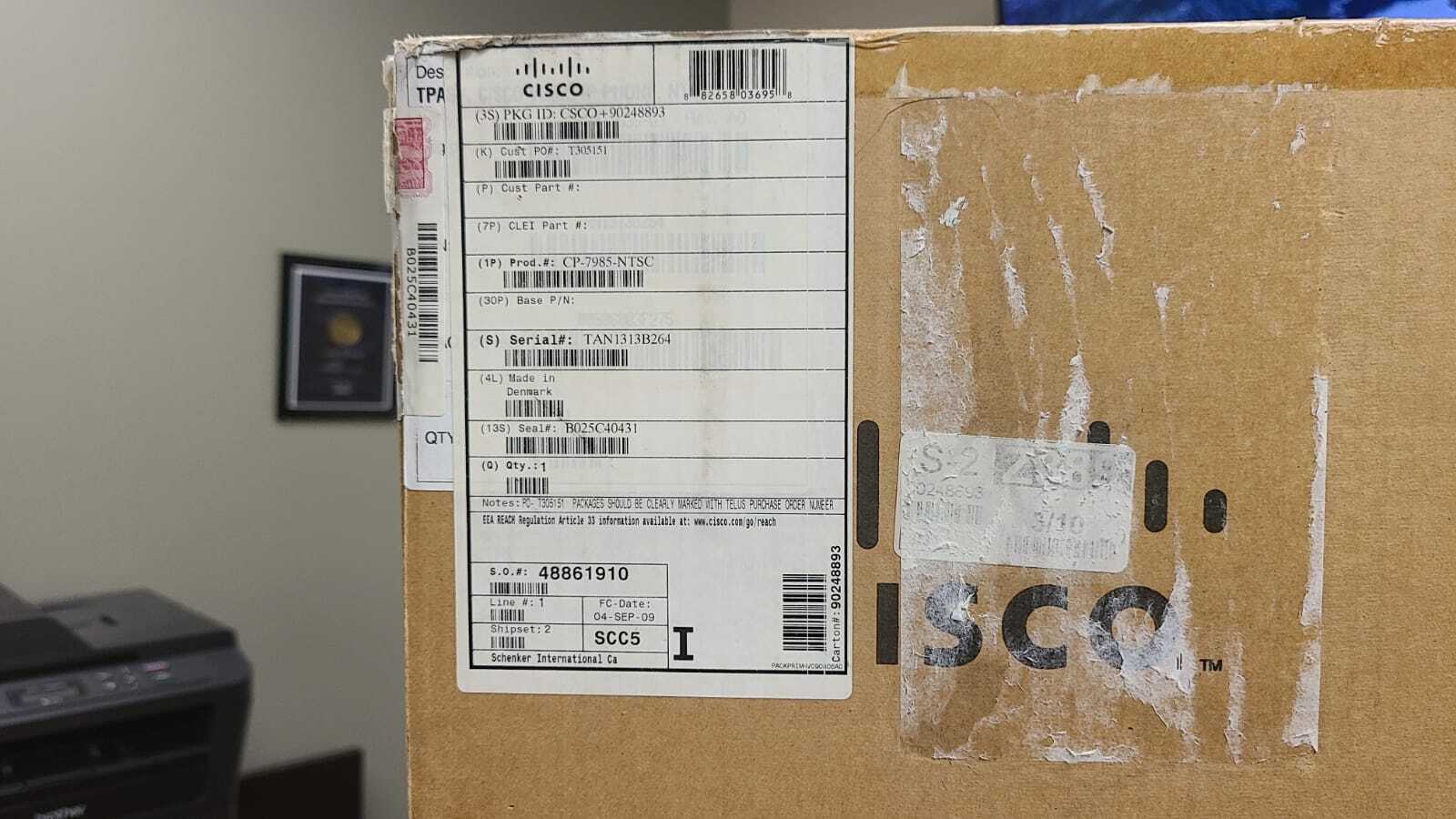 NEW Original Cisco 7985 CP-7985-NTSC IP Video Conference Phone New Open Box 7985