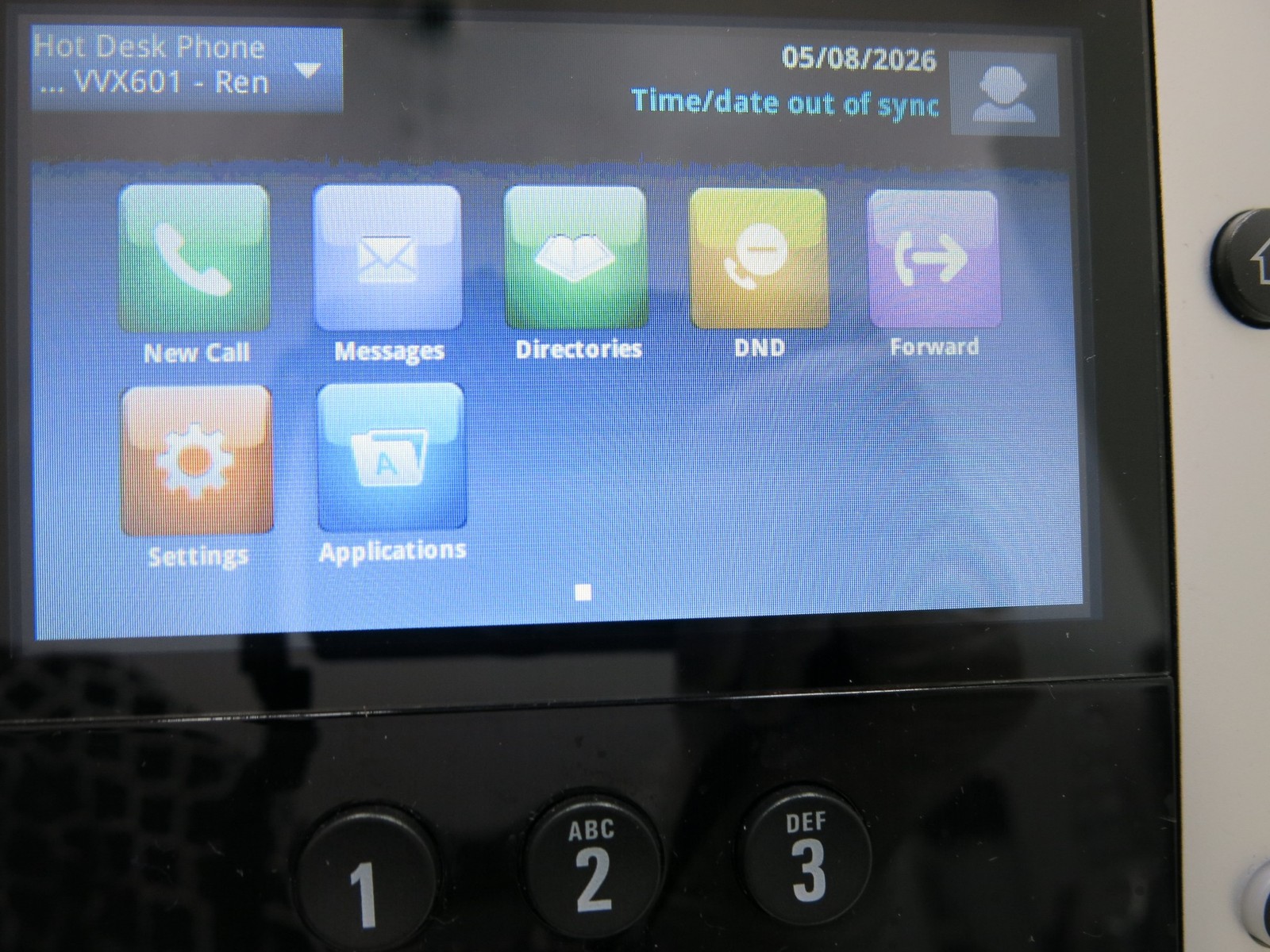 Lot of 3 Polycom VVX 601 16 Line Gigabit VoIP Touchscreen Desk Phone