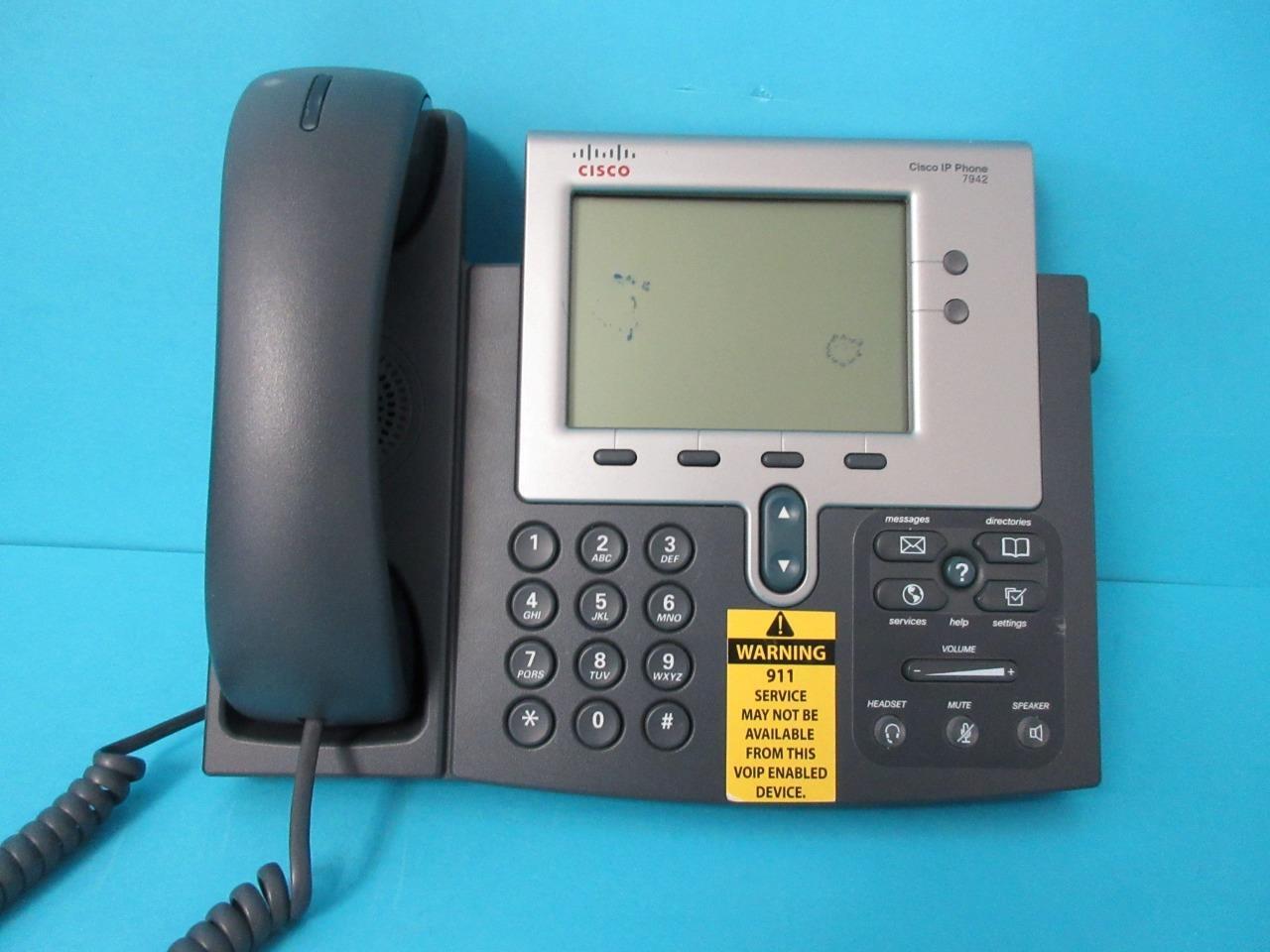 CISCO 7942 Unified IP Phone VoIP Phone Business Telephone cp-7942g Great shape