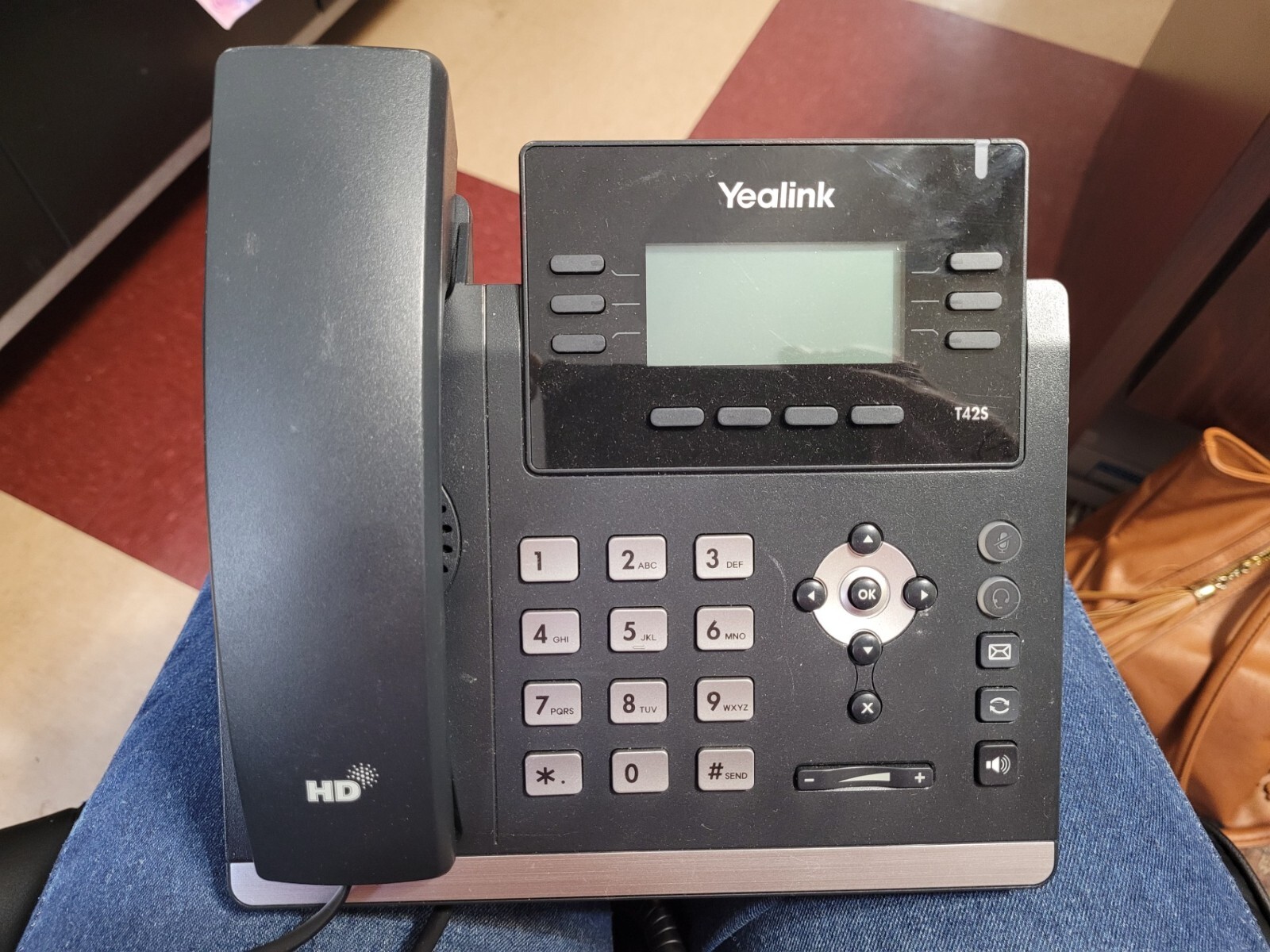 Yealink SIP-T42S Corded IP Phone Black