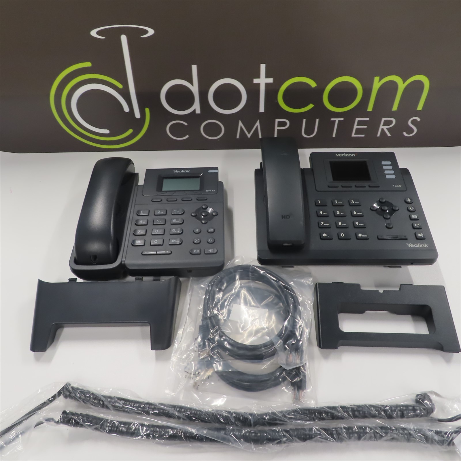 LOT Yealink YEA-SIP-T33G Verizon Logo T19P E2 Gigabit Color IP Phone POE