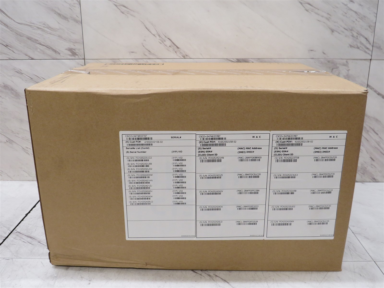 New Sealed Lot of 10 Cisco Unified CP-3905 UC Standard Headset SIP Phone