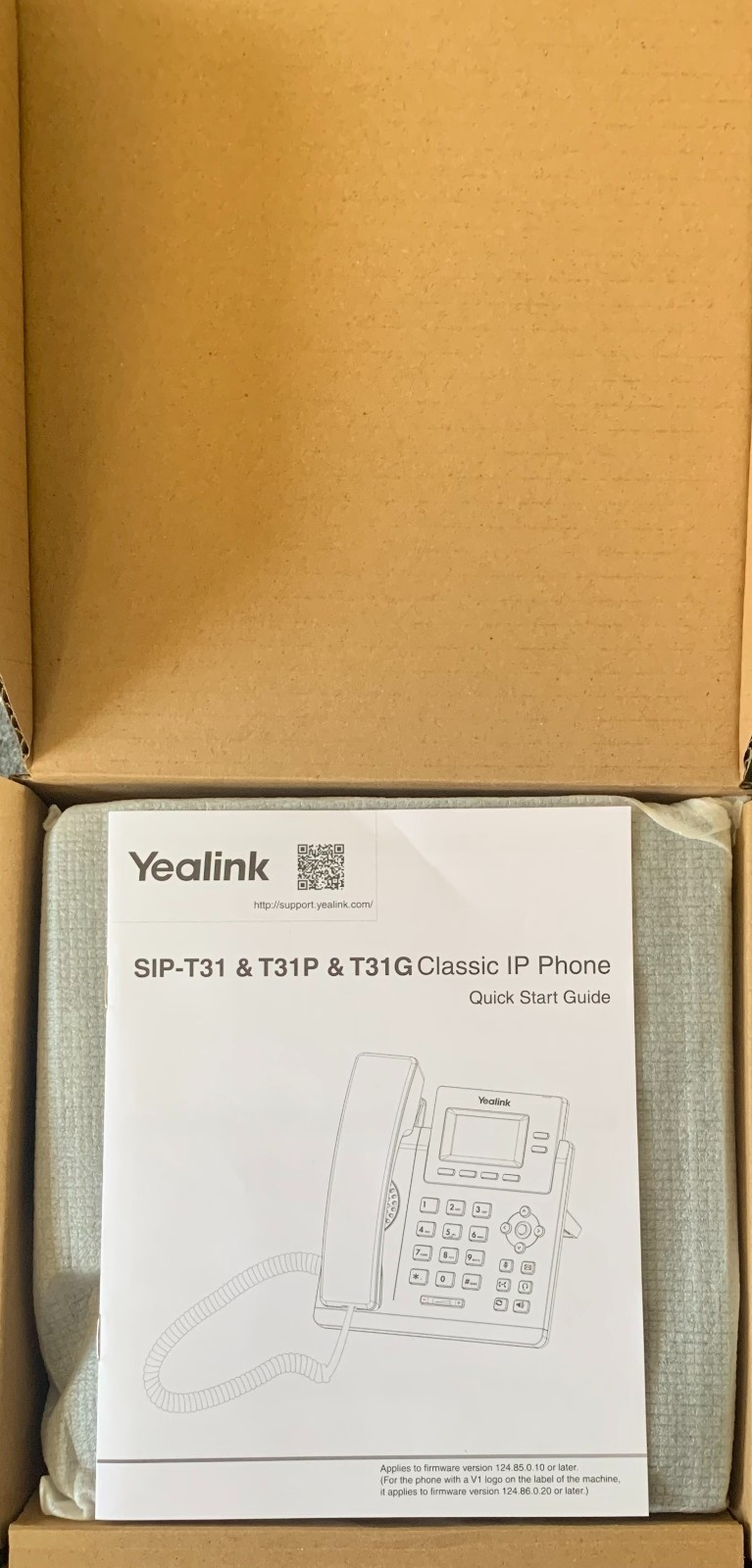 Yealink SIP-T31G 2-Line PoE VoIP Phone – Black