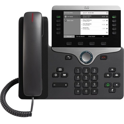 Cisco 8811 IP Phone – Corded – Wall Mountable – Black