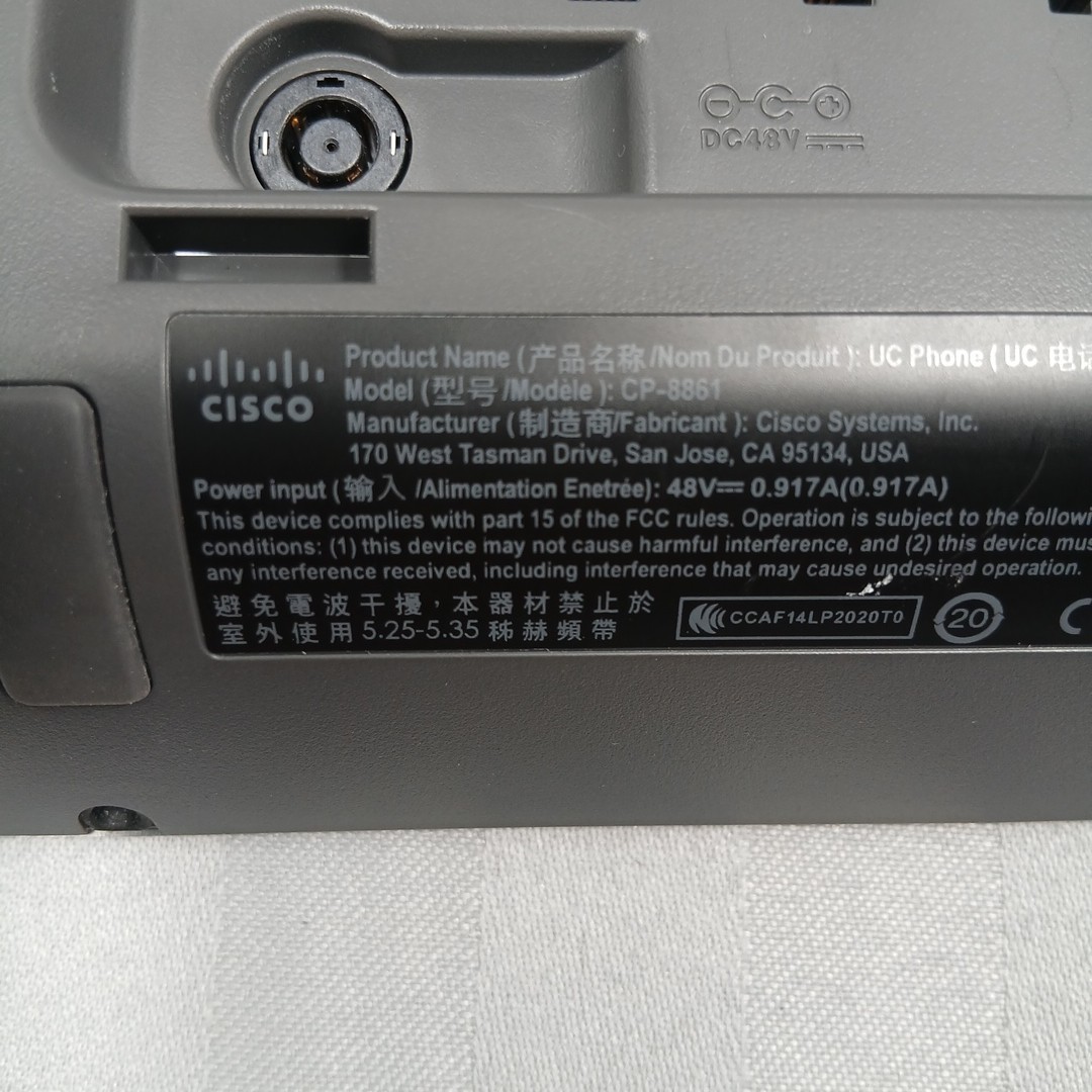 Cisco CP-8861 IP Phone 8800 Series Wireless Wi-Fi Bluetooth VoIP Desktop Phone