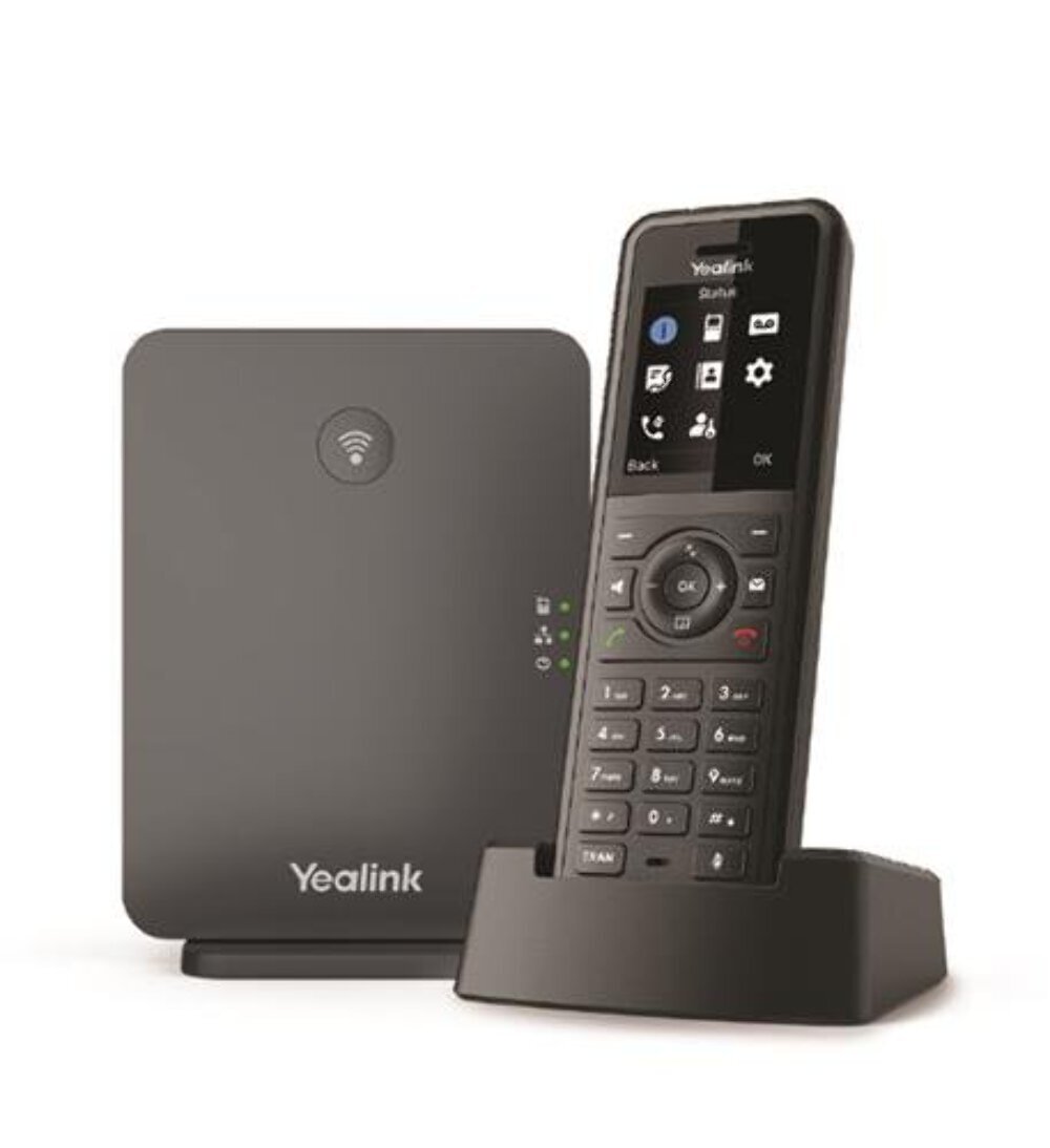 Yealink W77P Ruggedized DECT IP Phone System with W57R Handset – IP54 Tough Cord