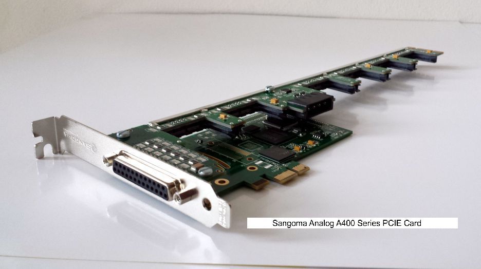 Sangoma A40111E 2FXS 22FXO analog card – PCIe