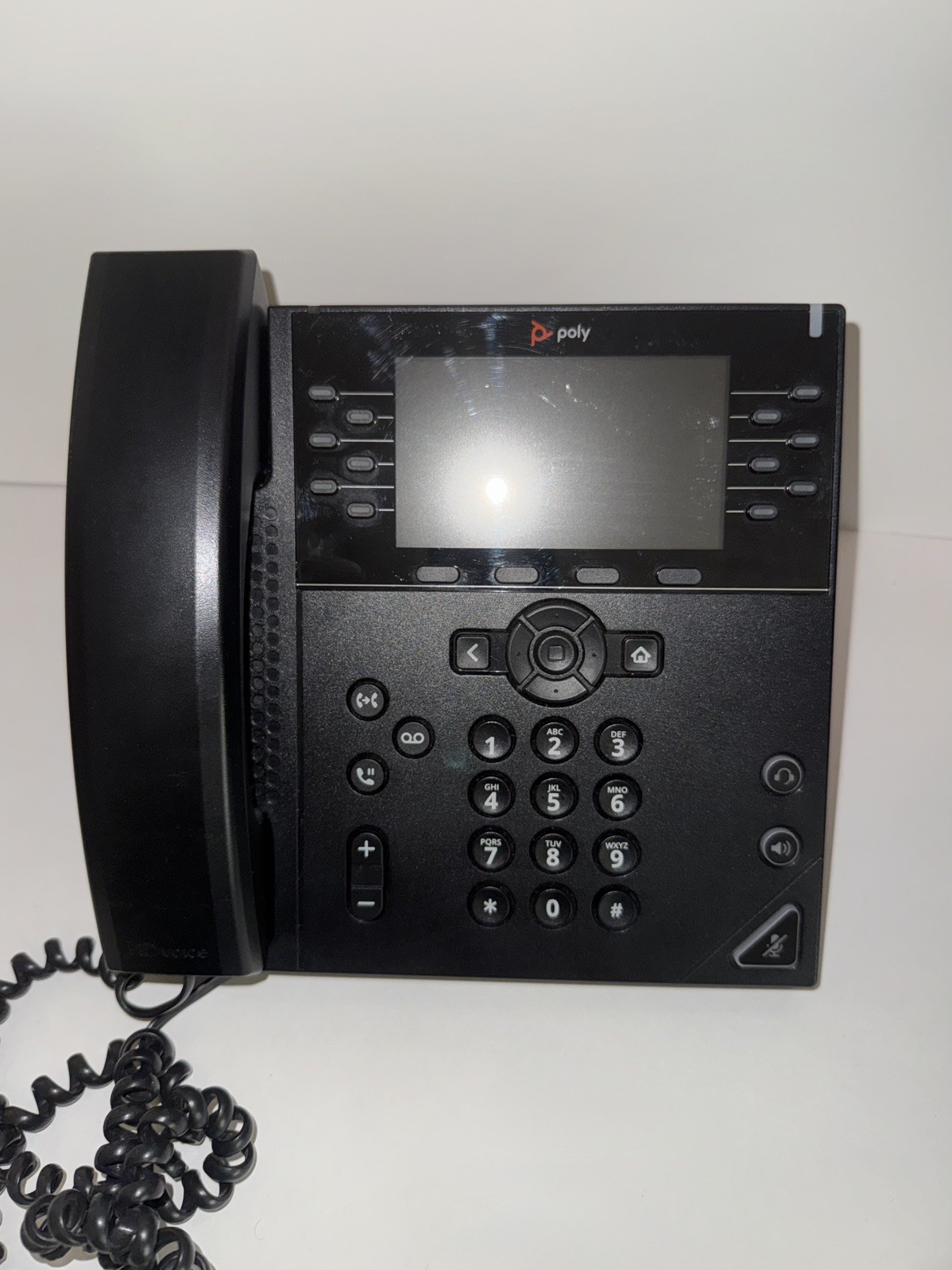 Poly (Plantronics + Polycom) VVX 450 Business IP Phone New & Working