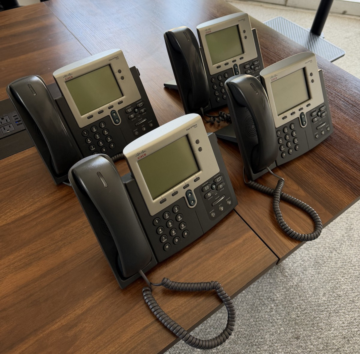 Cisco IP Phones Lot of 4 – 7942G VoIP Business Phones