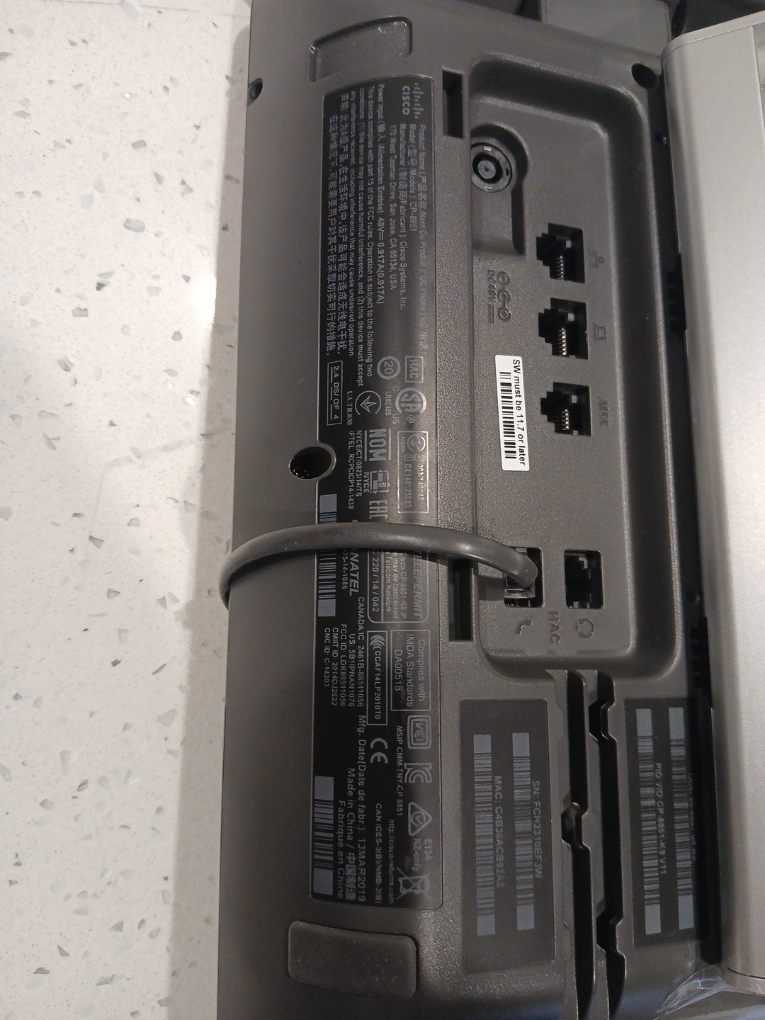 Cisco CP-BEKEM (IP Phone 8800 Key Black Sn :fch230220jp