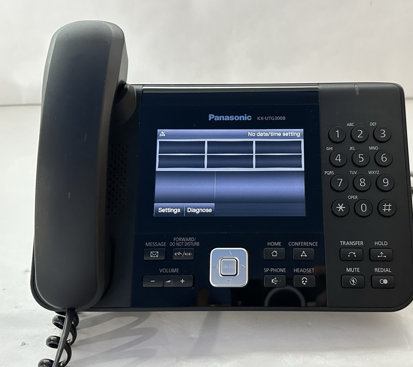 Panasonic KX-UTG300B Touchscreen Color Display SIP Telephone with Power Supply