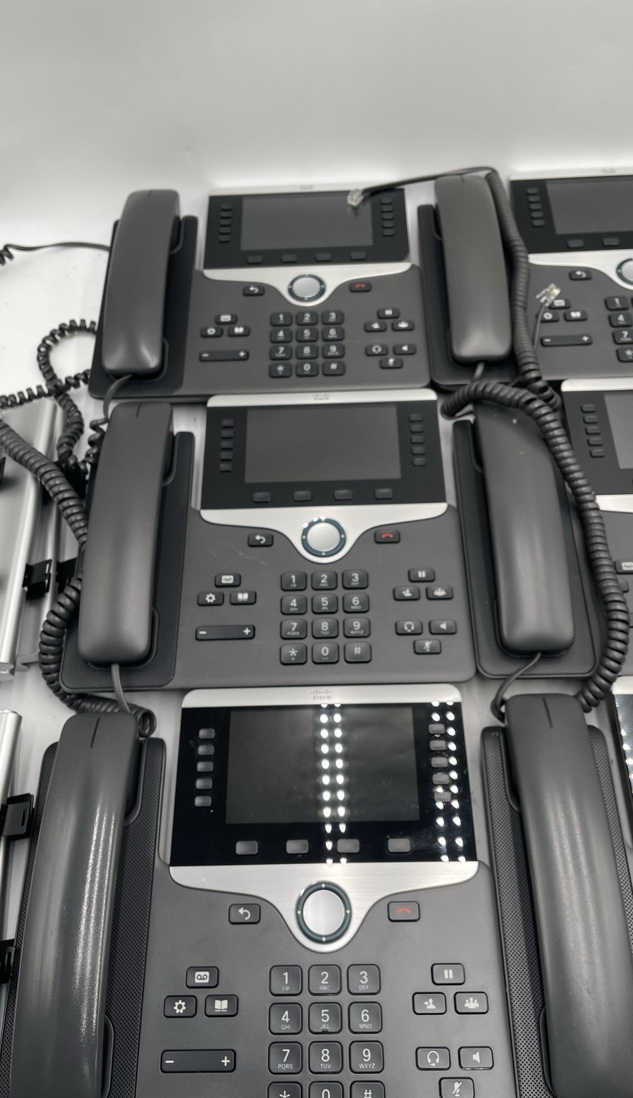 Cisco CP-8841 IP VoIP Desk Phones Stands PoE Business Lot Of 10