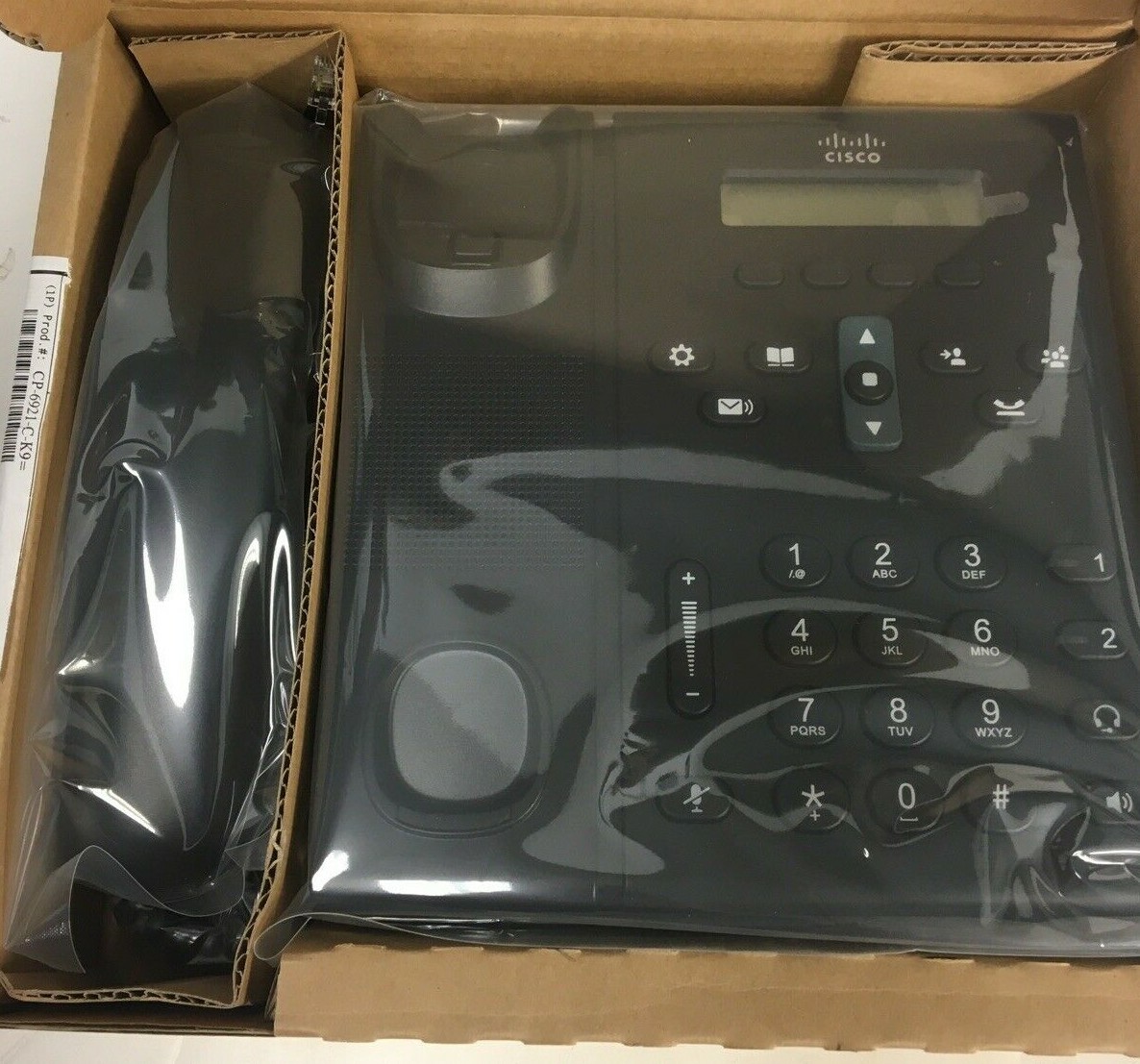 CISCO UC Standard Handset Phone CP-6921-C-K9 Charcoal Gray