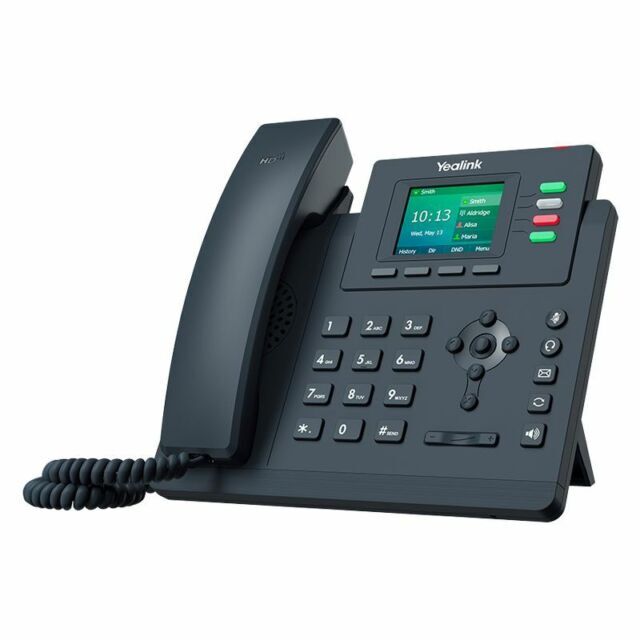 Yealink T33G IP Phone, 4 VoIP Accounts. 2.4-Inch Color Display. Dual-Port…