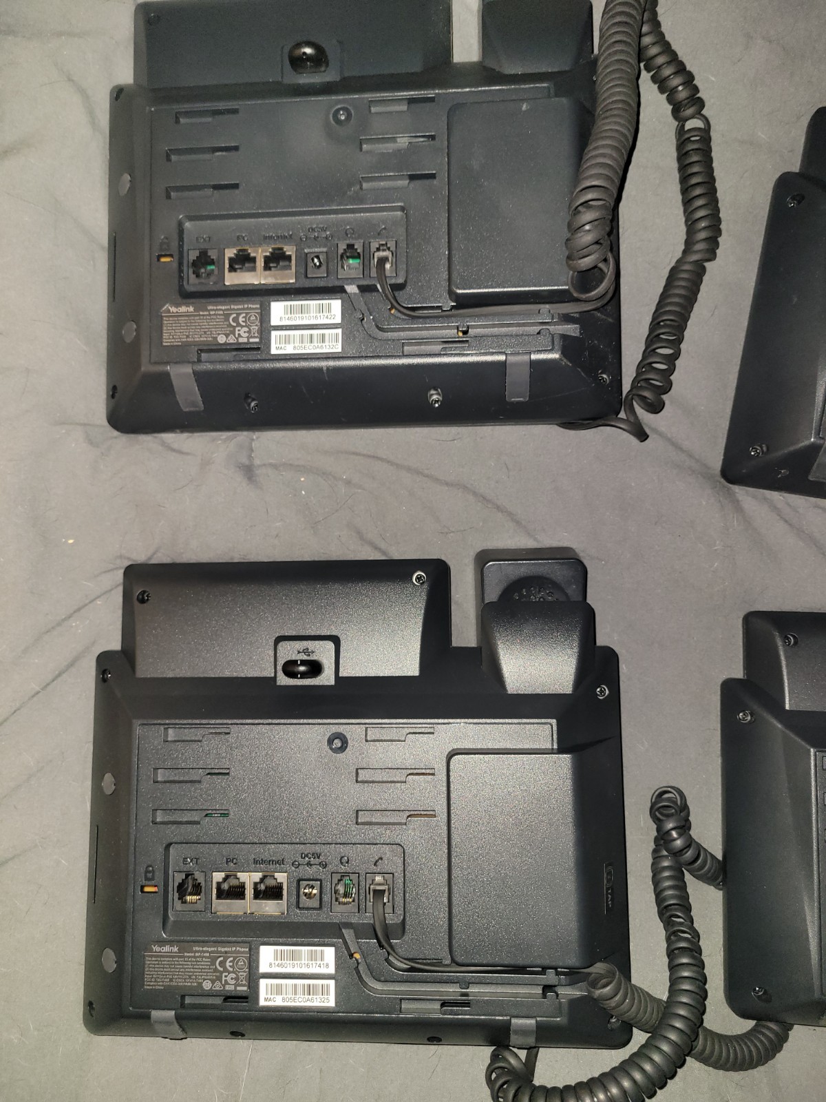 Lot of 6 Yealink SIP-T41S IP Phone – Black