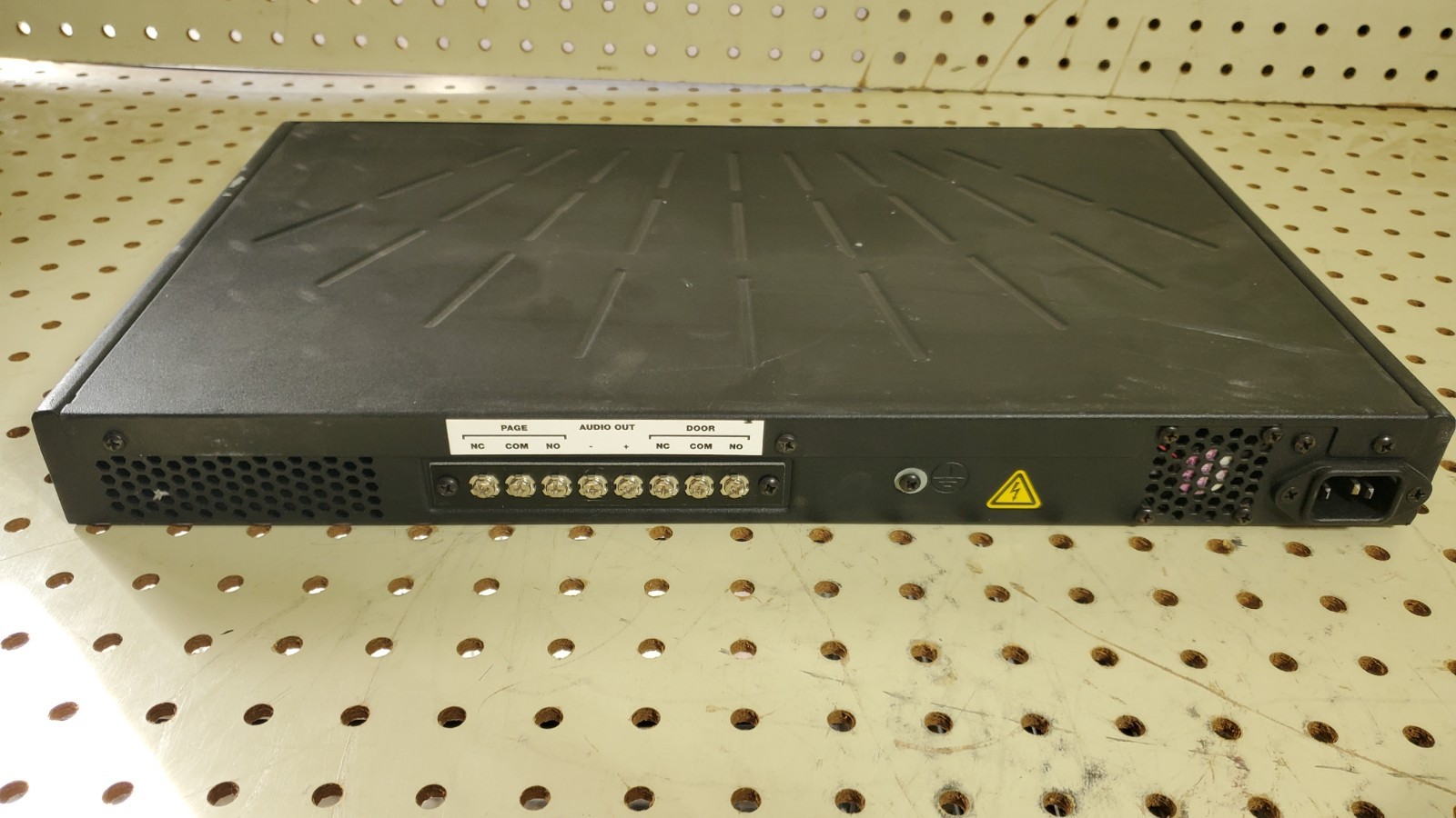 ALLWORX 48X VoIP Network Server and Phone System Front Panel Peeled Off