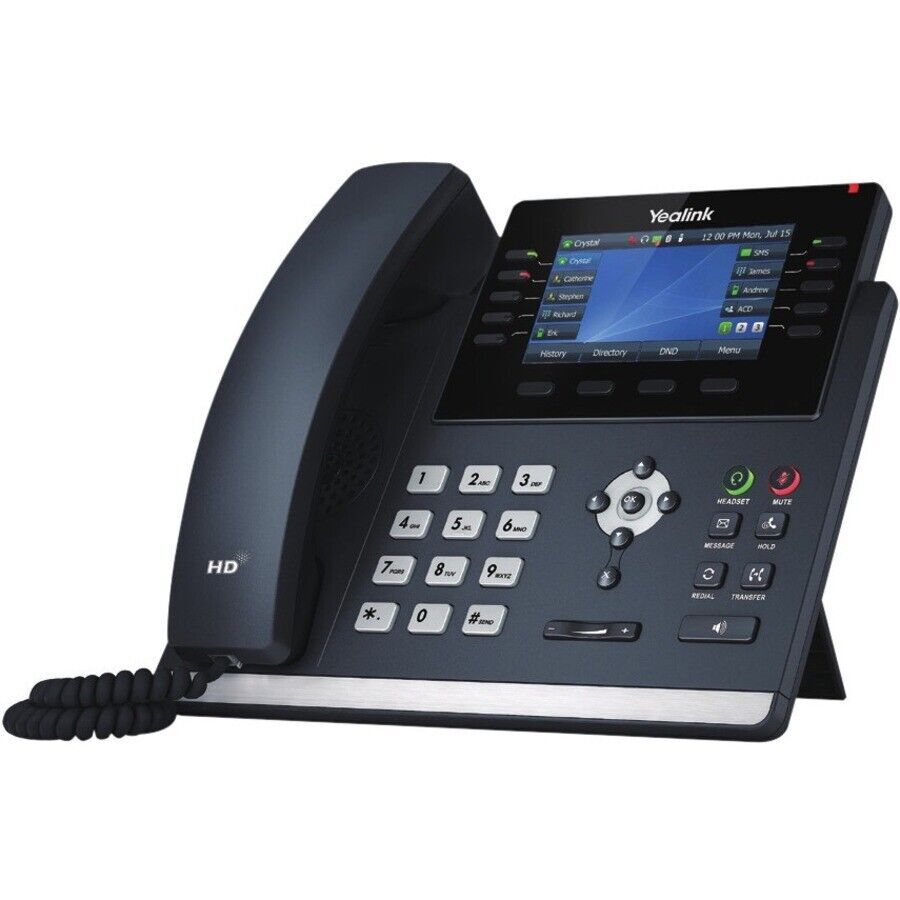 Yealink SIP-T46U IP Phone – Corded Wall Mountable Desktop Classic Gray “Shop now