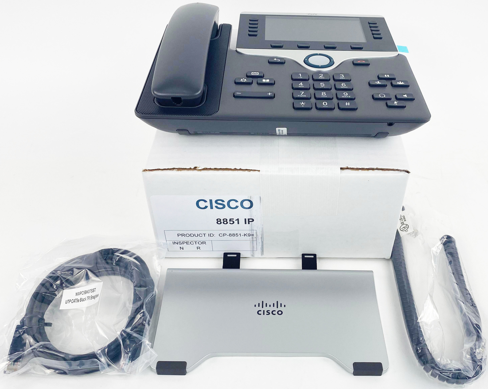 Cisco 8851 IP Phone (CP-8851-K9=) – New(Other) Disp Protector Attached