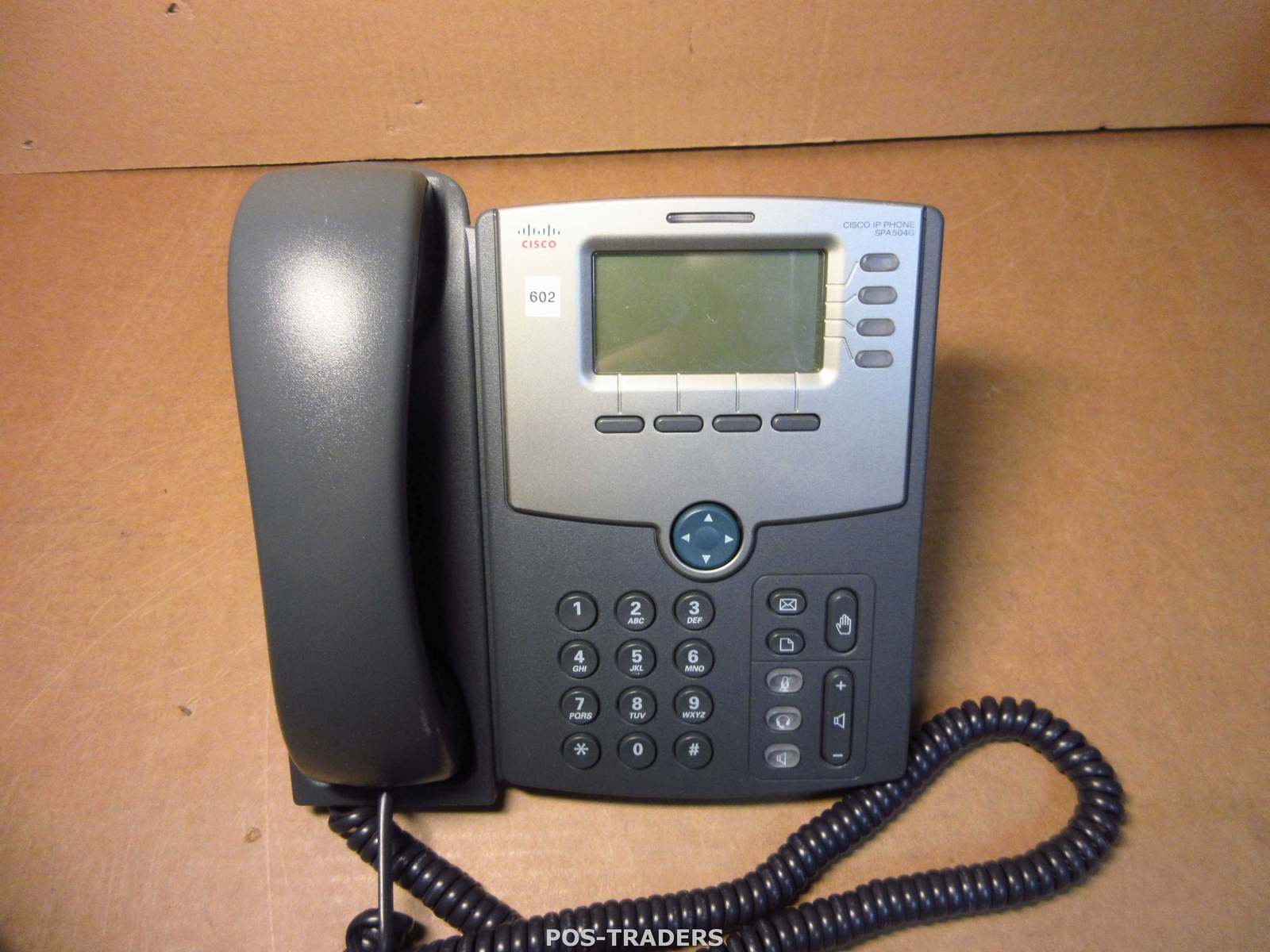 Cisco SPA504G 4-Line IP VoIP PoE LCD Business Phone INCL HANDSET & STAND