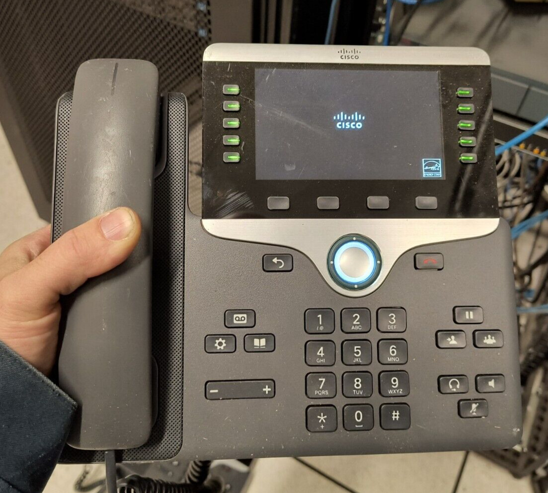 Cisco CP8841 5 Line Widescreen VoIP Business IP PoE Office Desktop Phone & Stand