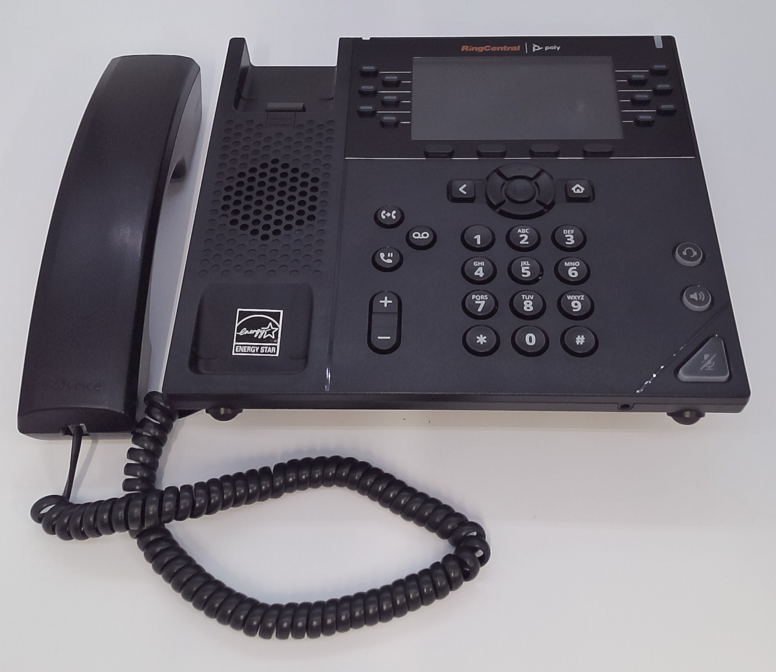 Polycom VVX 450 12-Line IP Phone Black PoE Desk Phone 2201-48840-007 USED RESET